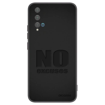 Picasee crna silikonska maskica za Huawei Nova 5T - No Excuses