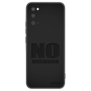 Picasee crna silikonska maskica za Samsung Galaxy S20 G980F - No Excuses