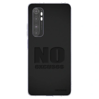 Picasee silikonska prozirna maskica za Xiaomi Mi Note 10 Lite - No Excuses