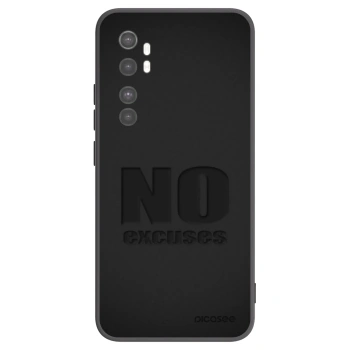 Picasee crna silikonska maskica za Xiaomi Mi Note 10 Lite - No Excuses