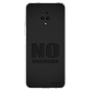 Picasee silikonska prozirna maskica za Xiaomi Redmi Note 9S - No Excuses