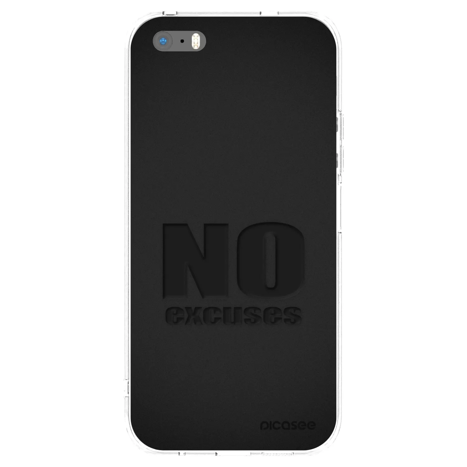 Picasee silikonska prozirna maskica za Apple iPhone 5/5S/SE - No Excuses