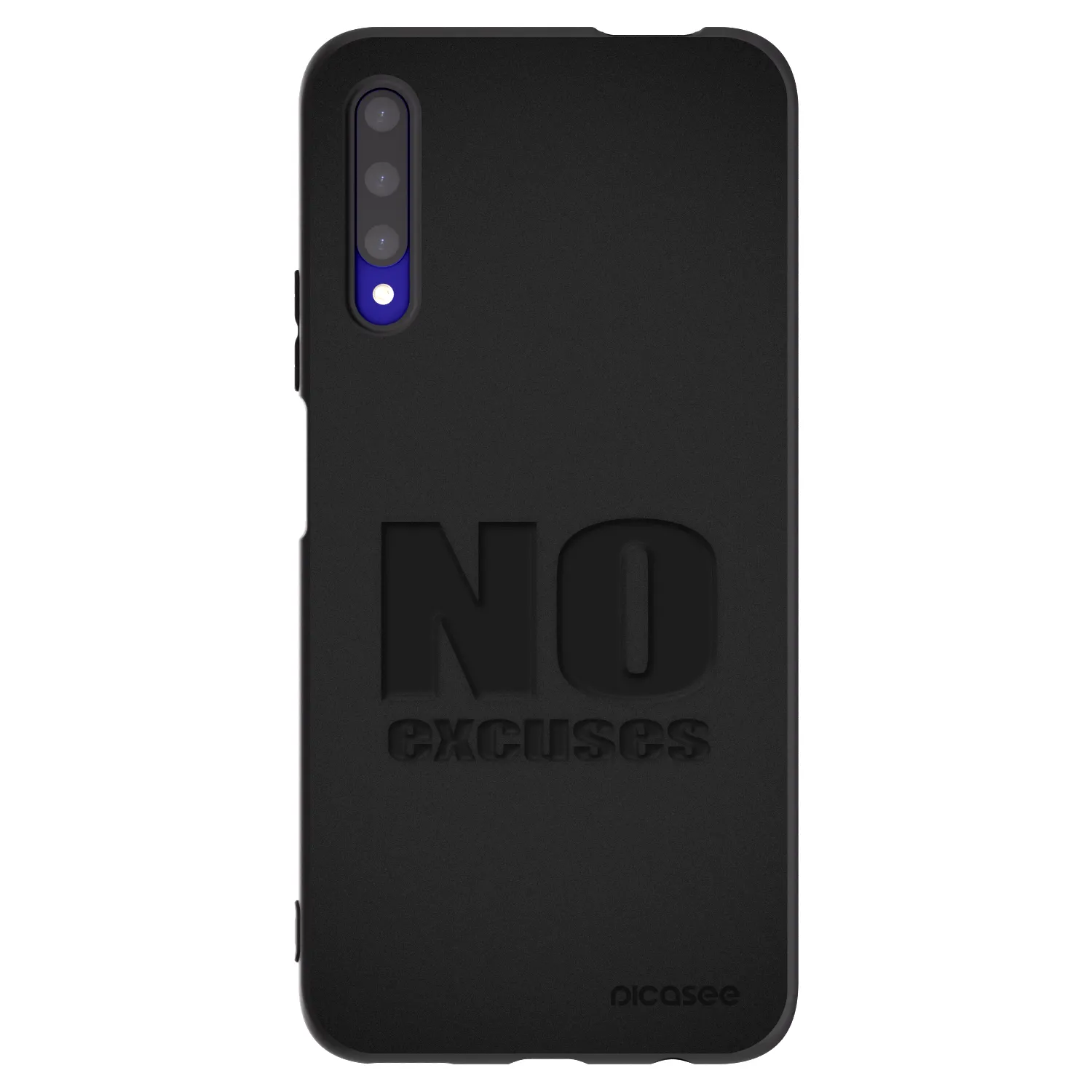 Picasee crna silikonska maskica za Honor 9X Pro - No Excuses