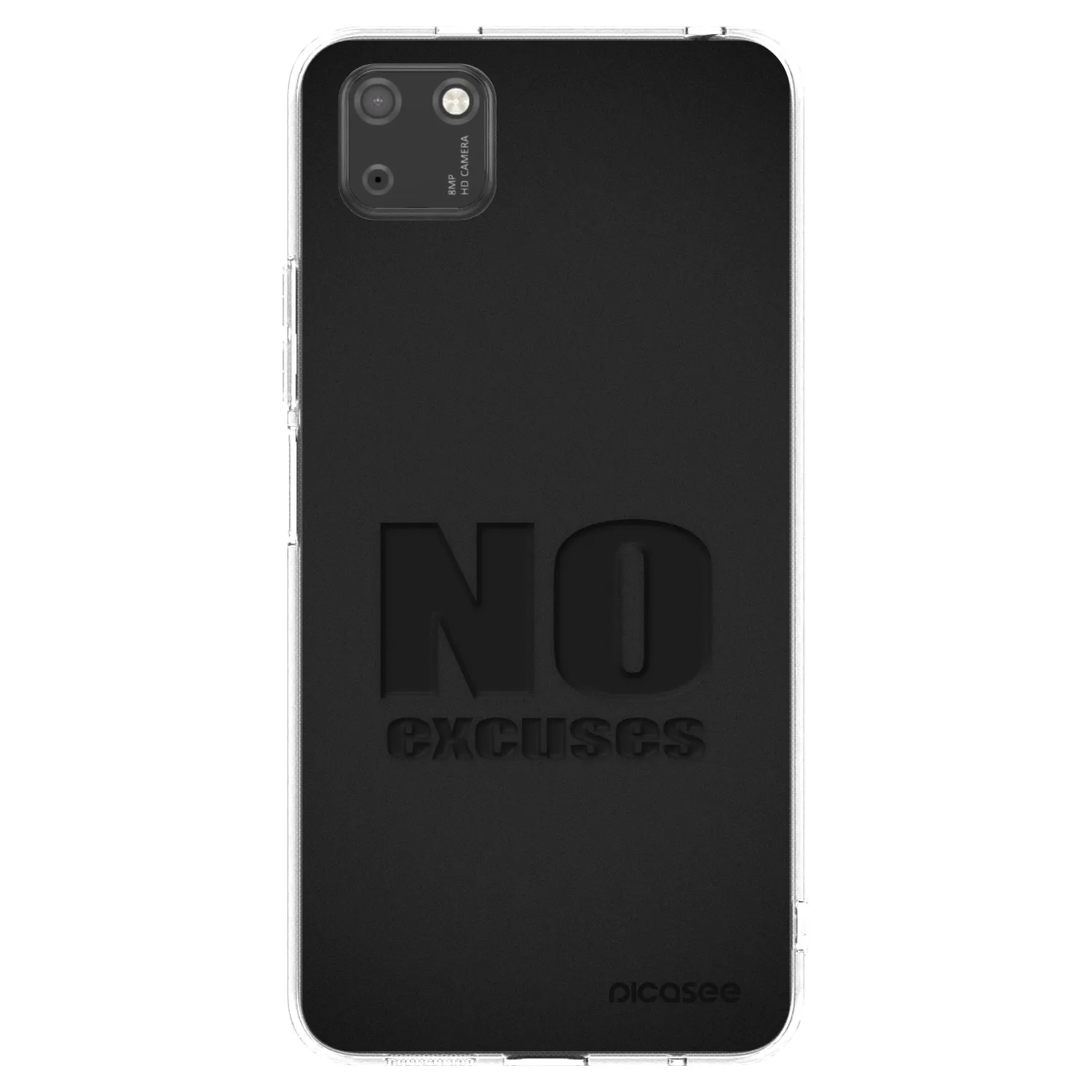 Picasee silikonska prozirna maskica za Huawei Y5P - No Excuses