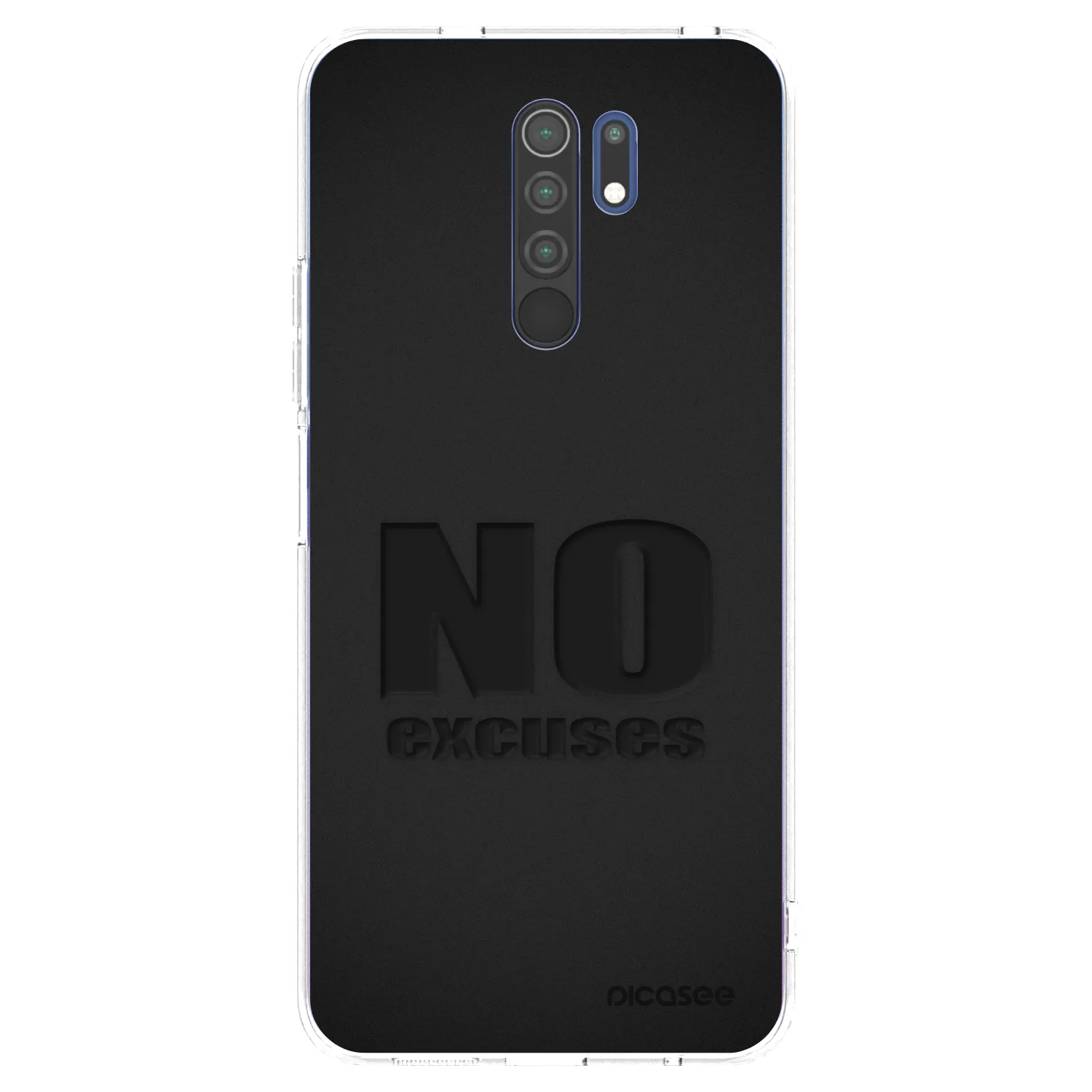 Picasee silikonska prozirna maskica za Xiaomi Redmi 9 - No Excuses