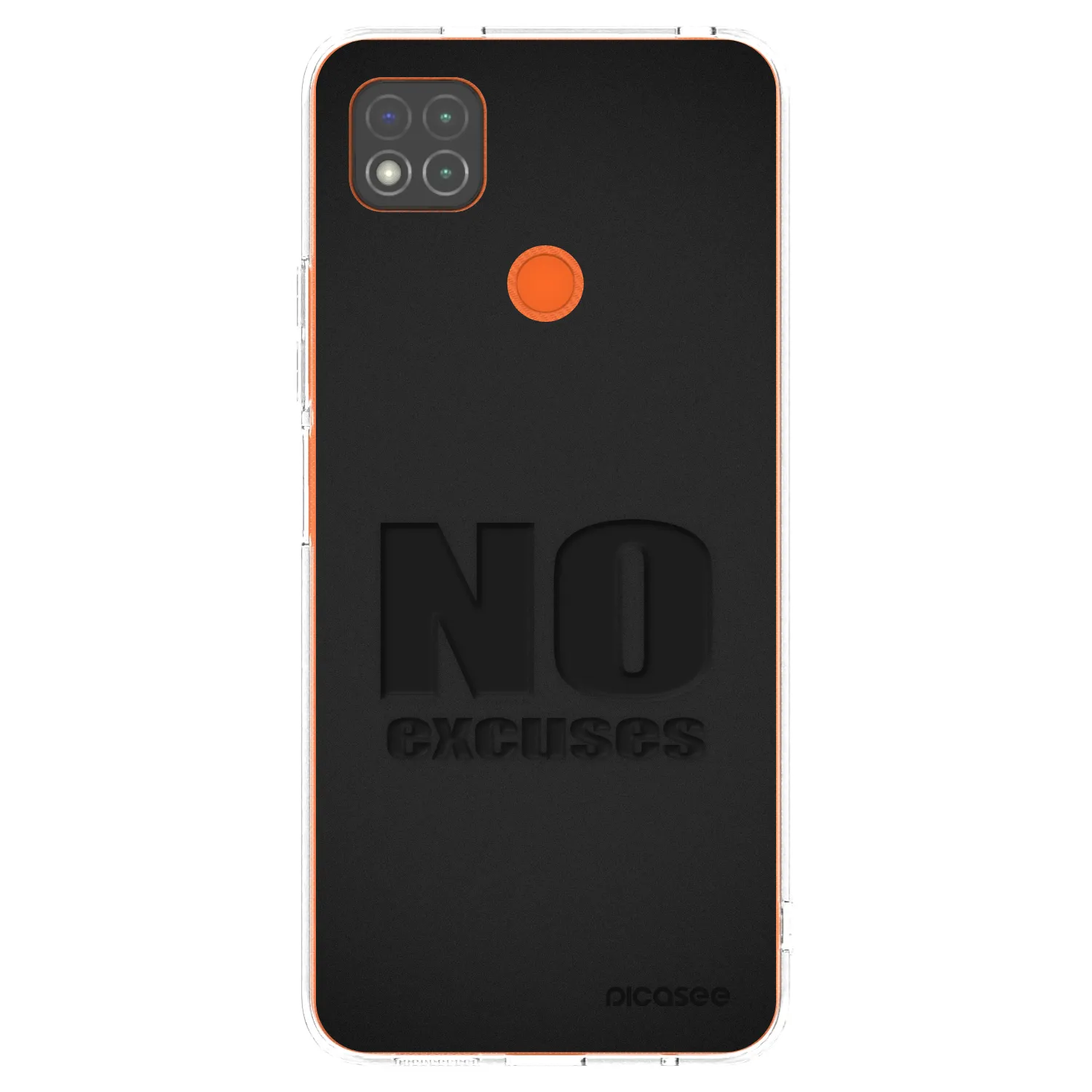 Picasee silikonska prozirna maskica za Xiaomi Redmi 9C - No Excuses