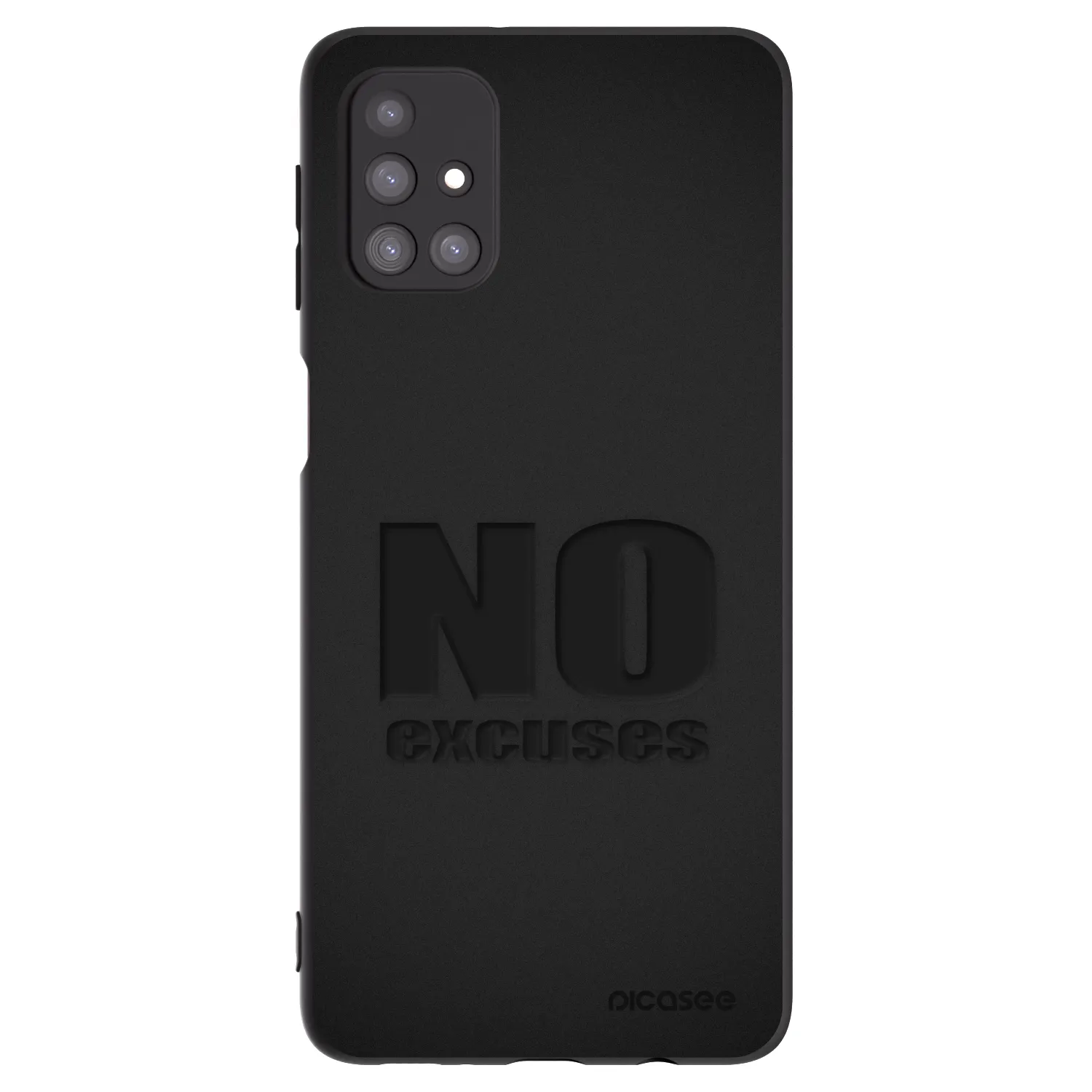Picasee crna silikonska maskica za Samsung Galaxy M31s - No Excuses