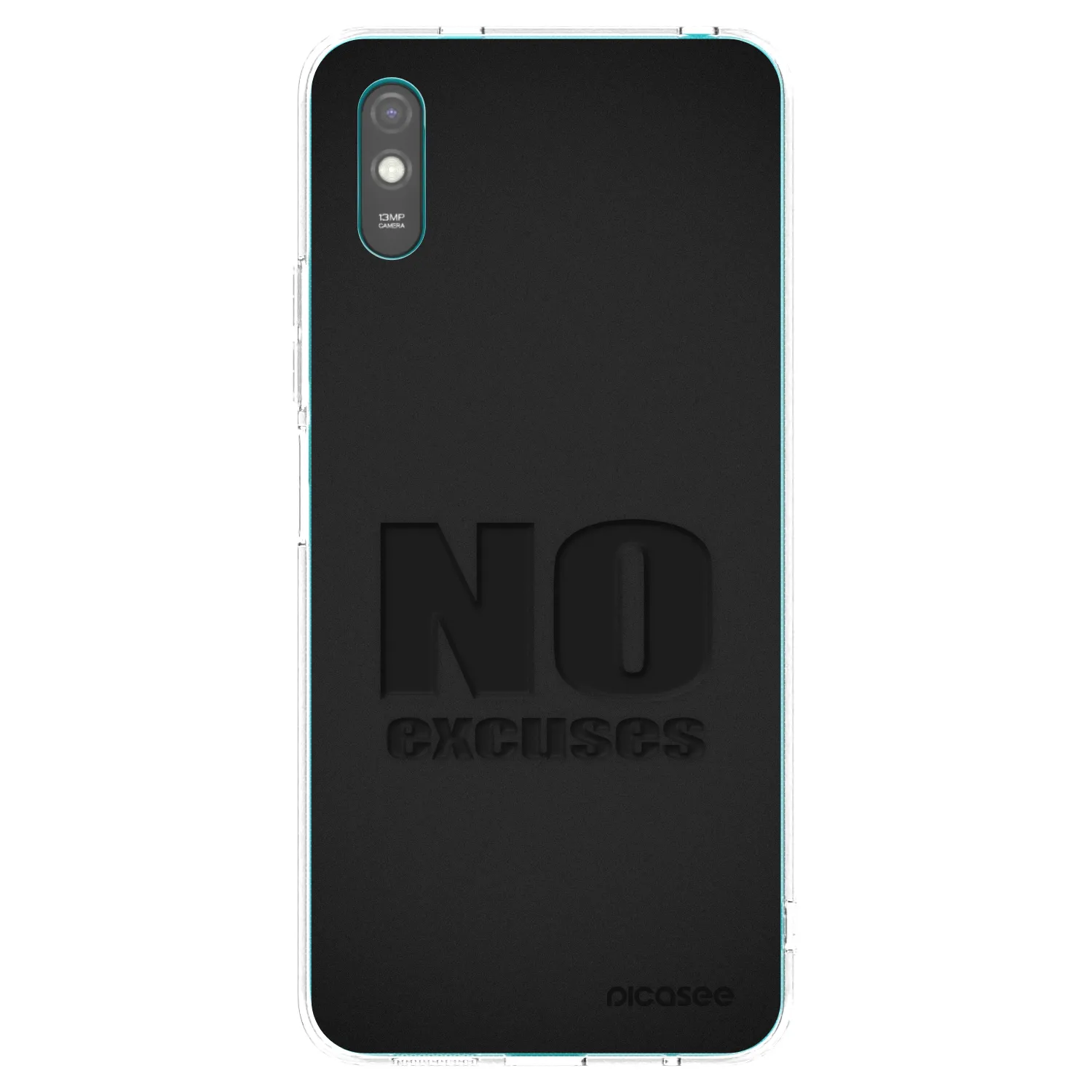 Picasee silikonska prozirna maskica za Xiaomi Redmi 9A - No Excuses