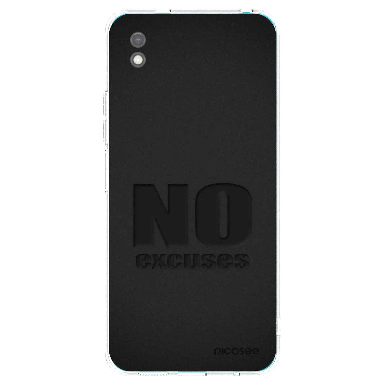Picasee crna silikonska maskica za Xiaomi Redmi 9A - No Excuses