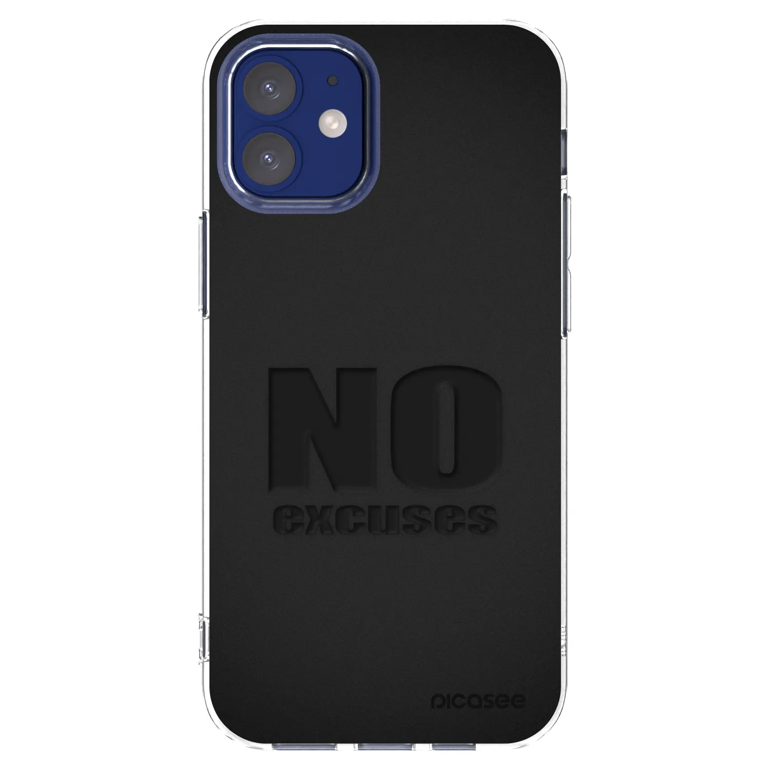 Picasee silikonska prozirna maskica za Apple iPhone 12 mini - No Excuses