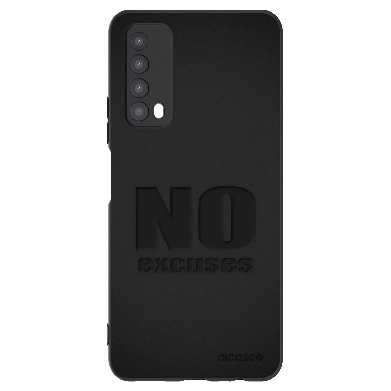 Picasee crna silikonska maskica za Huawei P Smart 2021 - No Excuses