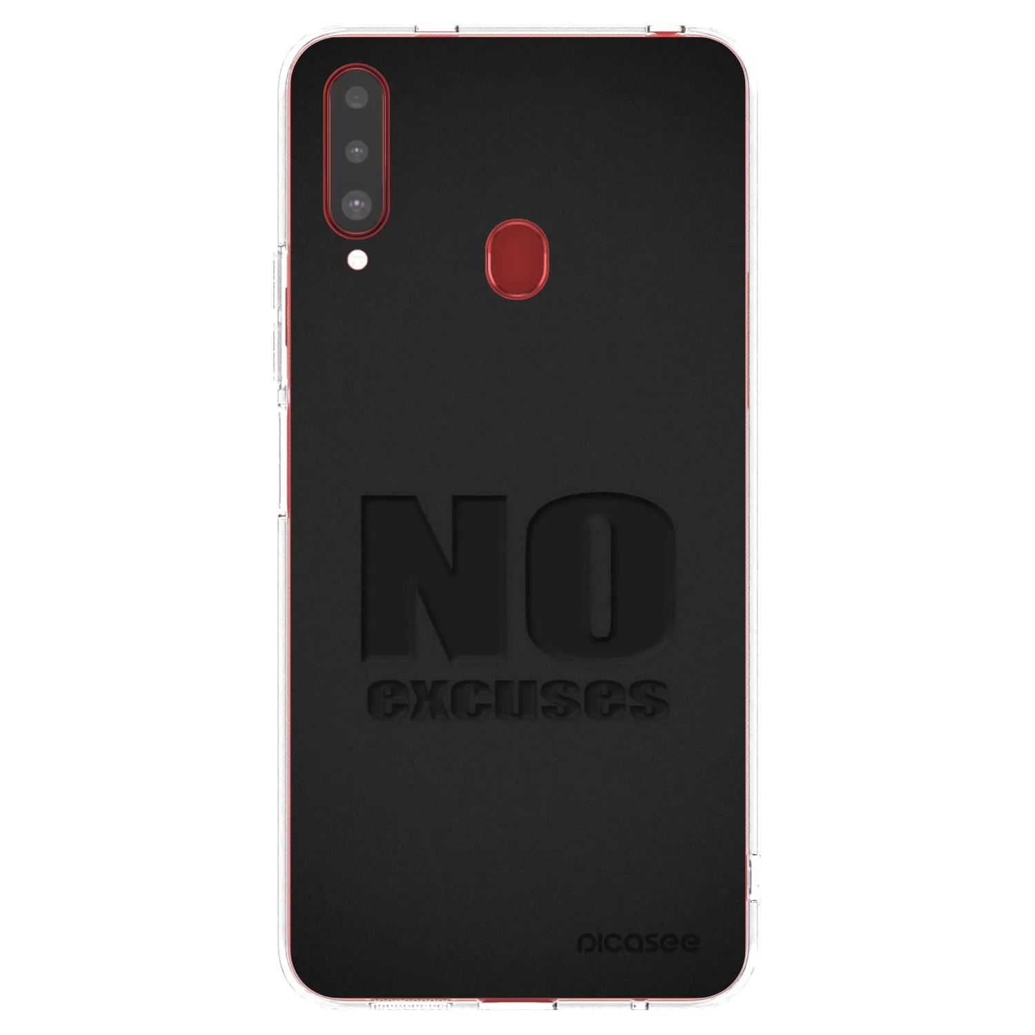 Picasee silikonska prozirna maskica za Samsung Galaxy A20s - No Excuses