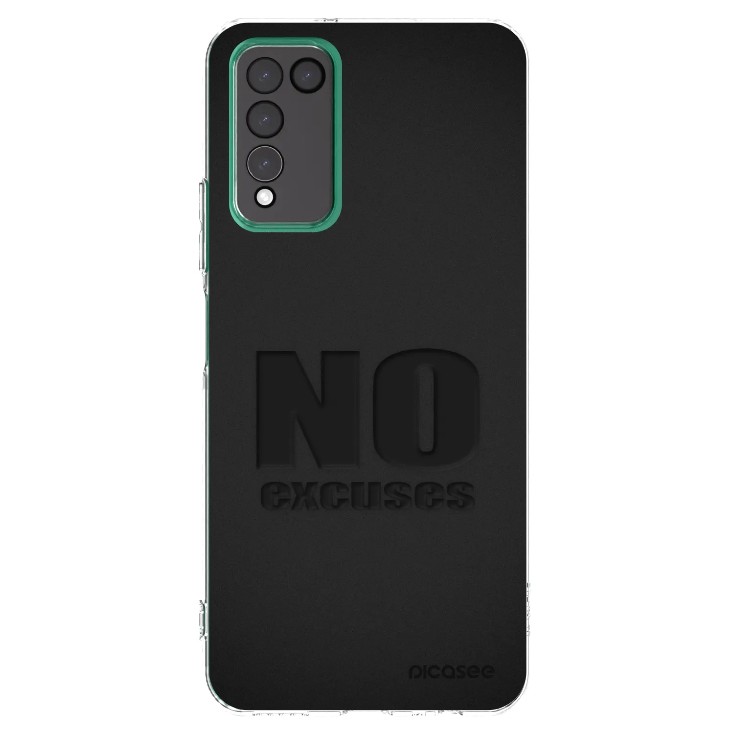 Picasee silikonska prozirna maskica za Honor 10X Lite - No Excuses