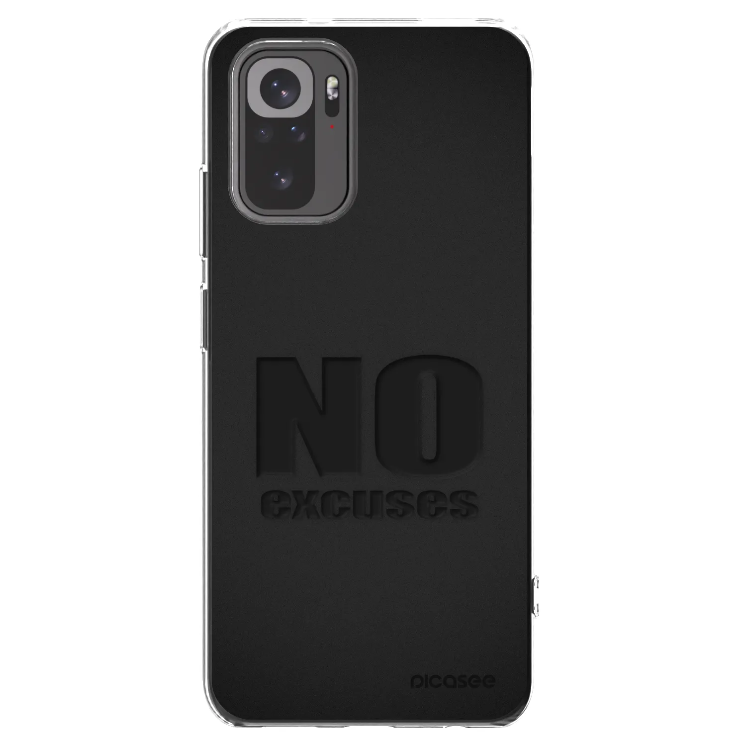 Picasee silikonska prozirna maskica za Xiaomi Redmi Note 10S - No Excuses