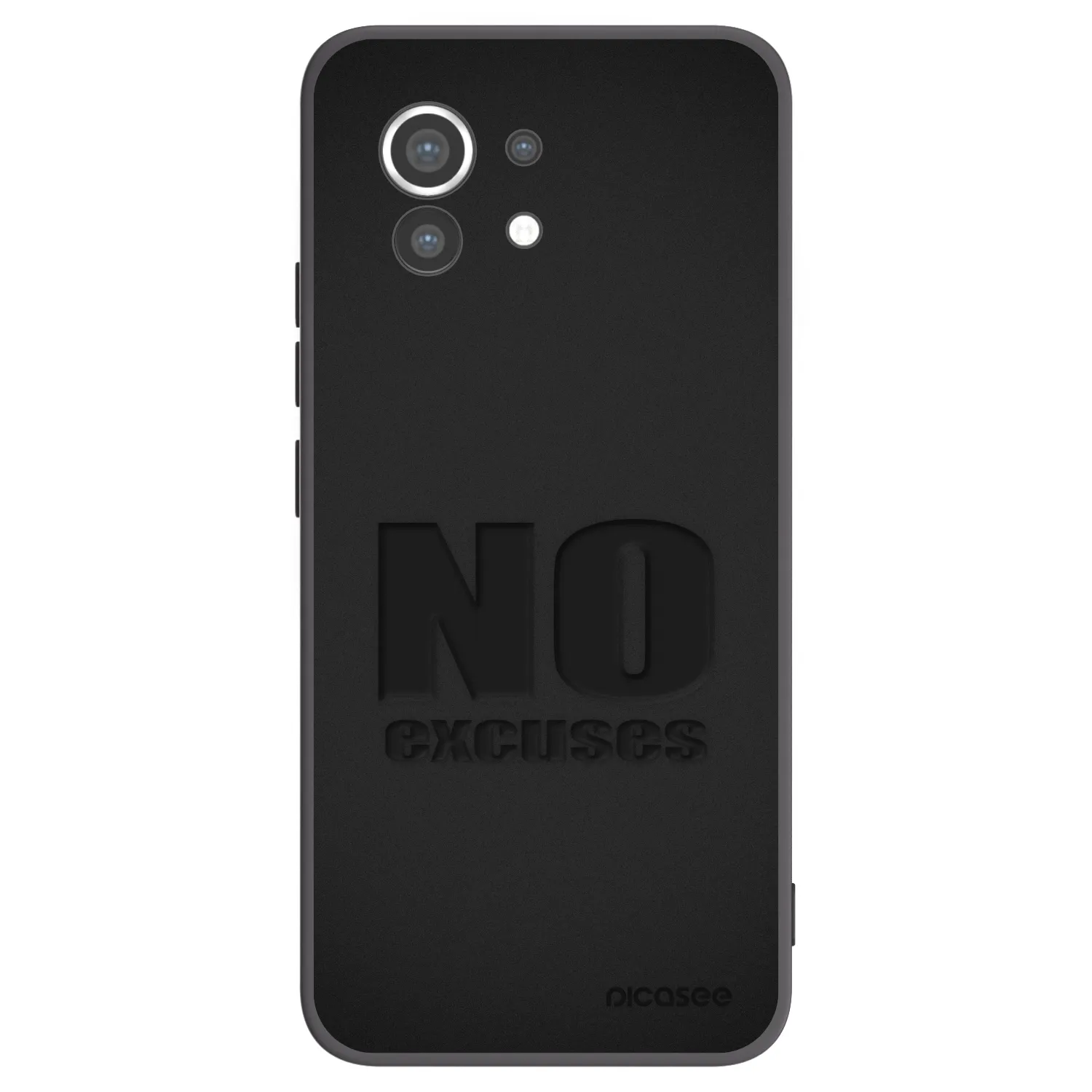 Picasee crna silikonska maskica za Xiaomi Mi 11 - No Excuses
