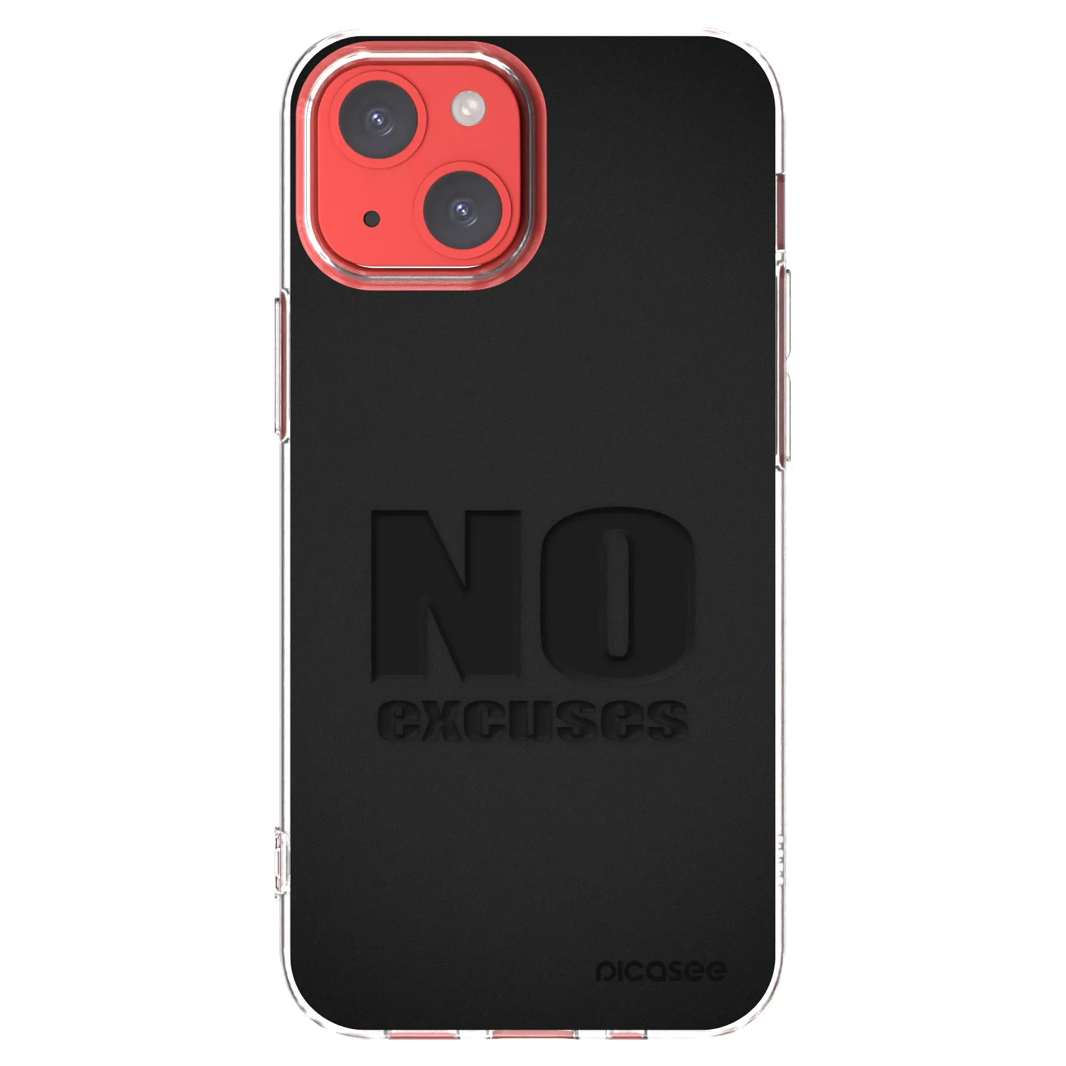 Picasee silikonska prozirna maskica za Apple iPhone 13 mini - No Excuses
