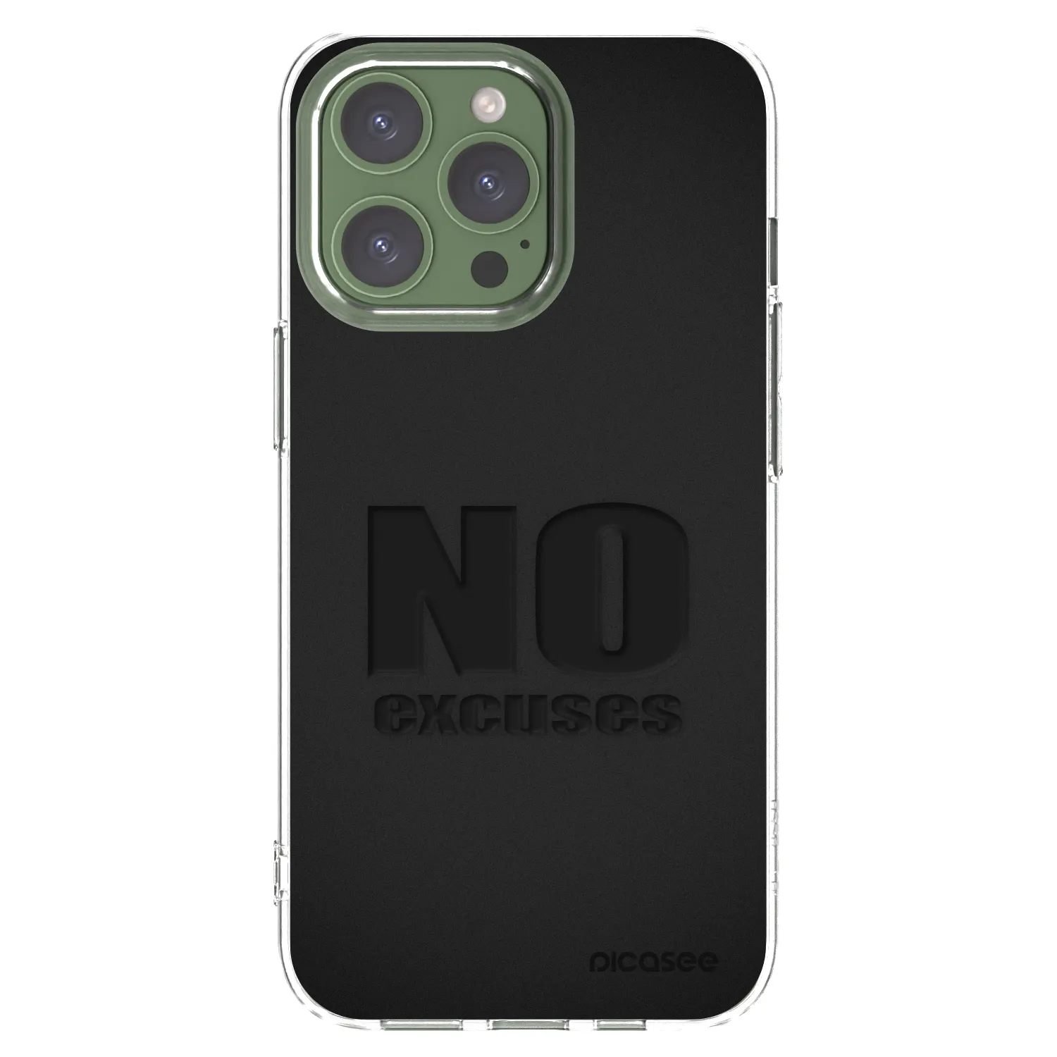Picasee silikonska prozirna maskica za Apple iPhone 13 Pro - No Excuses