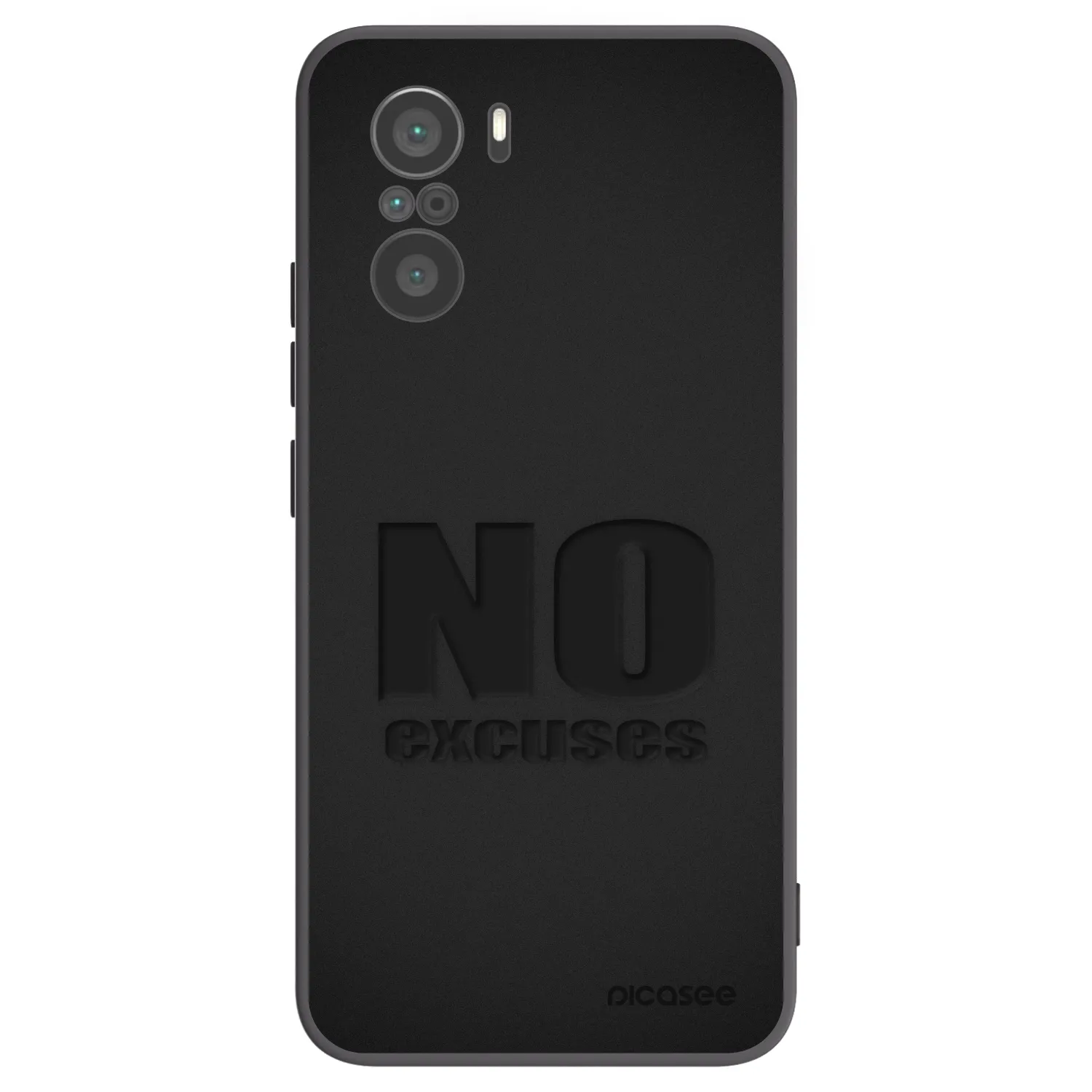 Picasee crna silikonska maskica za Xiaomi Poco F3 - No Excuses