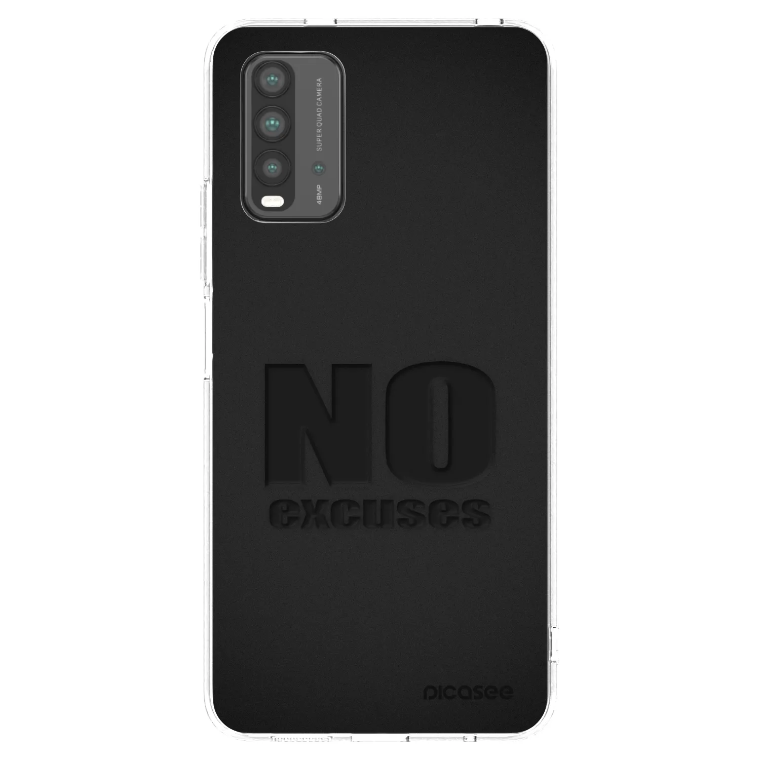 Picasee silikonska prozirna maskica za Xiaomi Redmi 9T - No Excuses