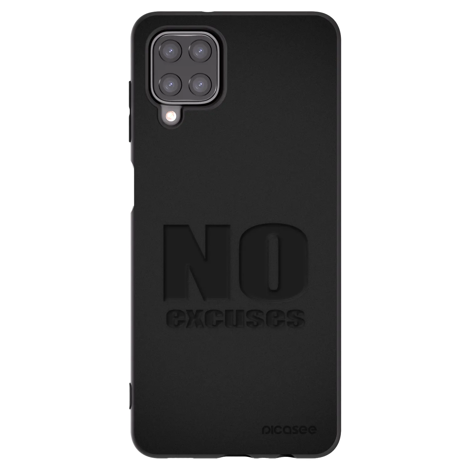 Picasee crna silikonska maskica za Samsung Galaxy M12 M127F - No Excuses