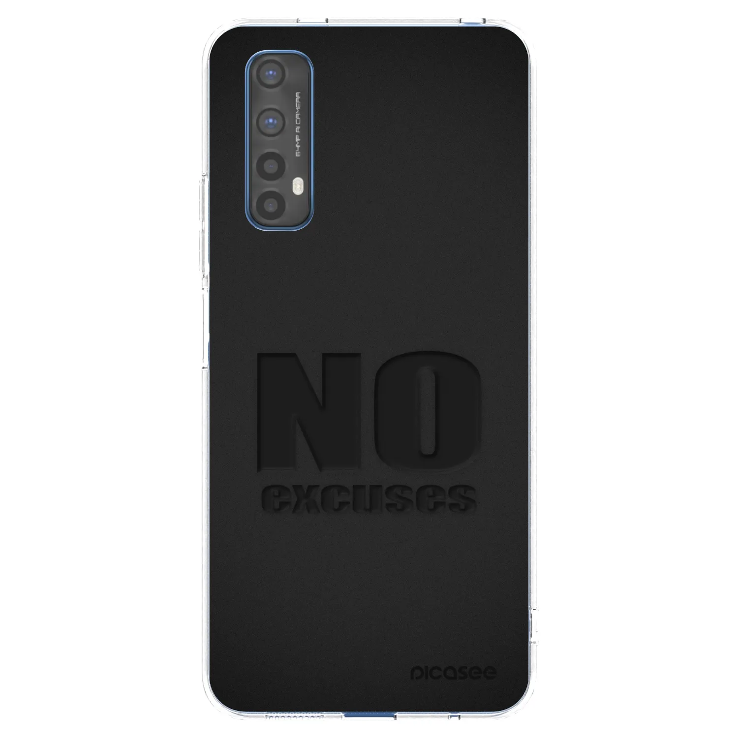 Picasee silikonska prozirna maskica za Realme 7 - No Excuses