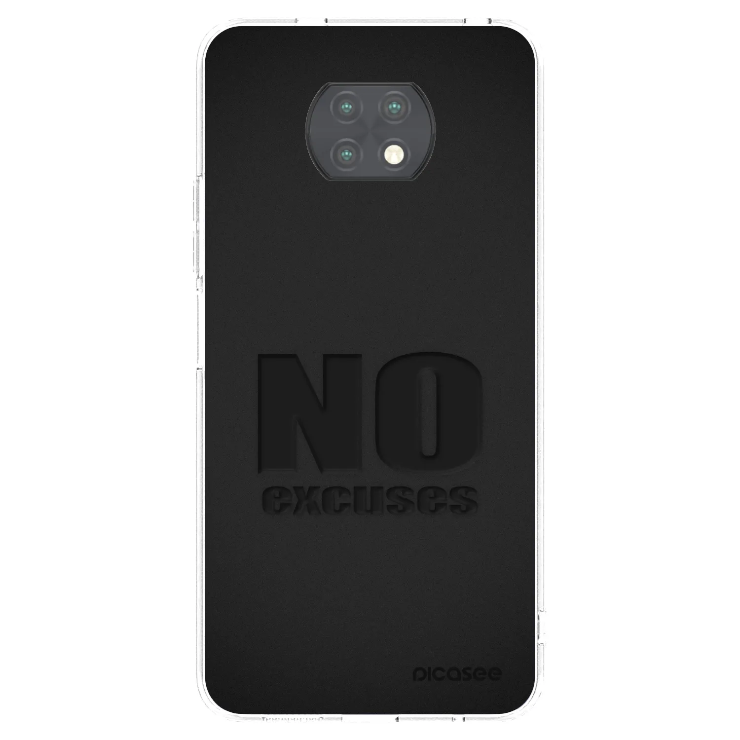 Picasee silikonska prozirna maskica za Xiaomi Redmi Note 9T - No Excuses