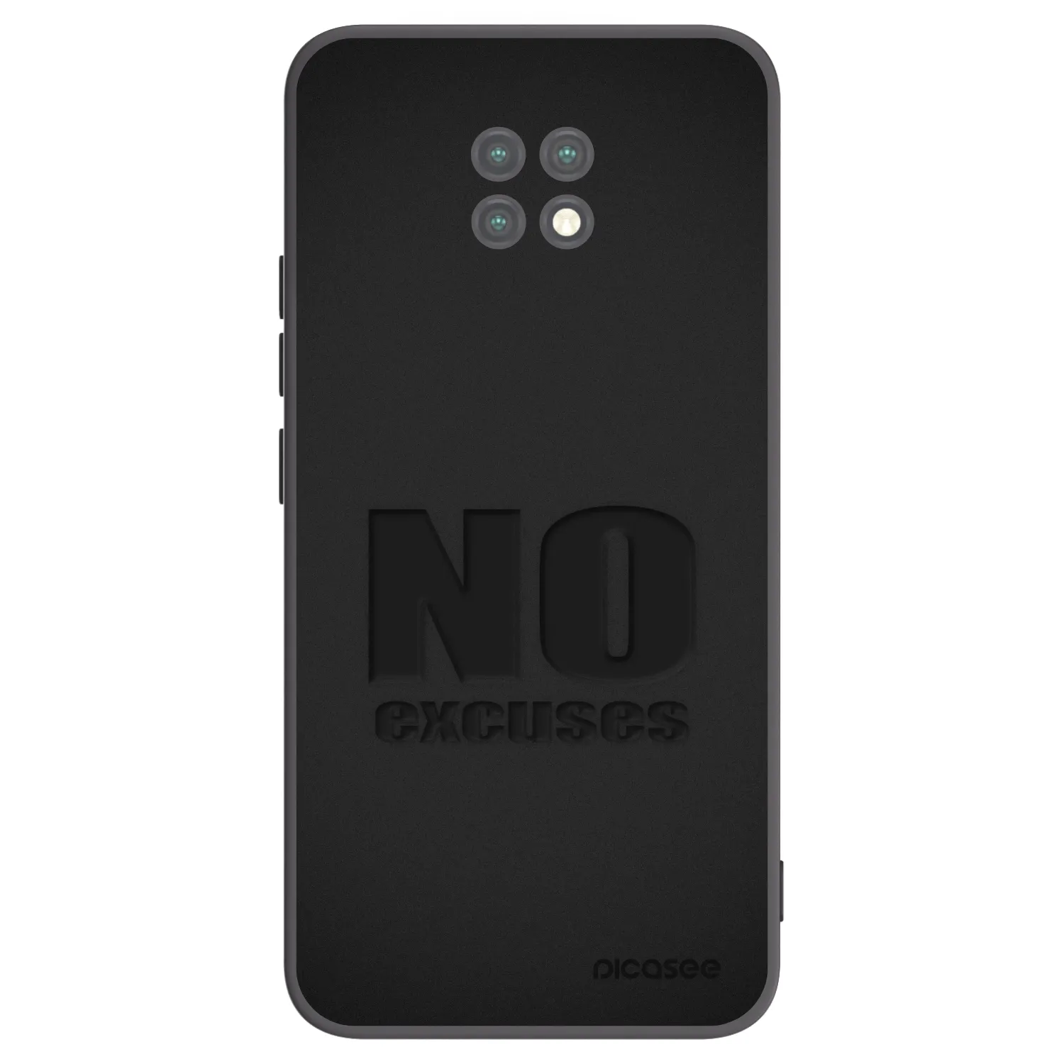 Picasee crna silikonska maskica za Xiaomi Redmi Note 9T - No Excuses