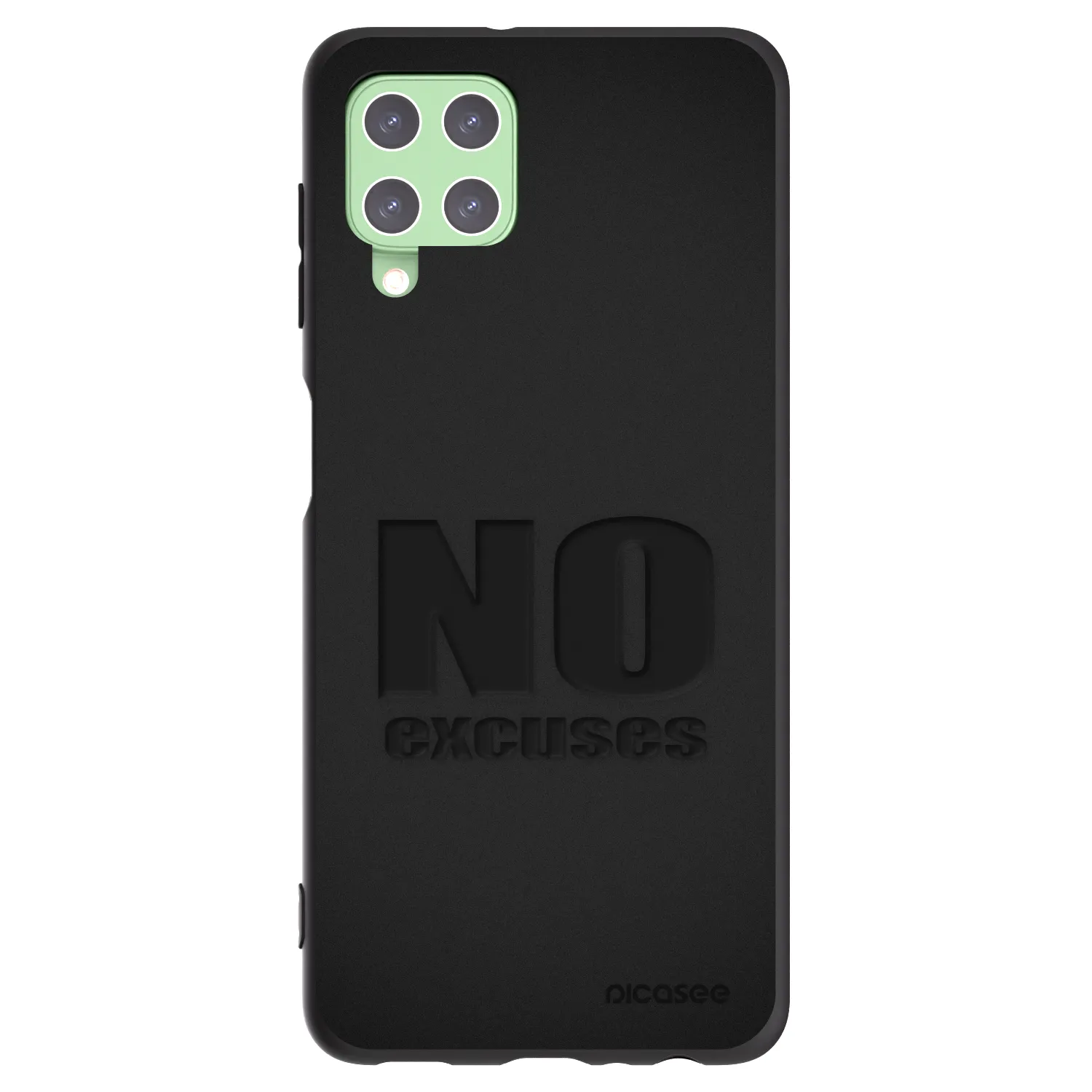 Picasee crna silikonska maskica za Samsung Galaxy A22 A225F 4G - No Excuses
