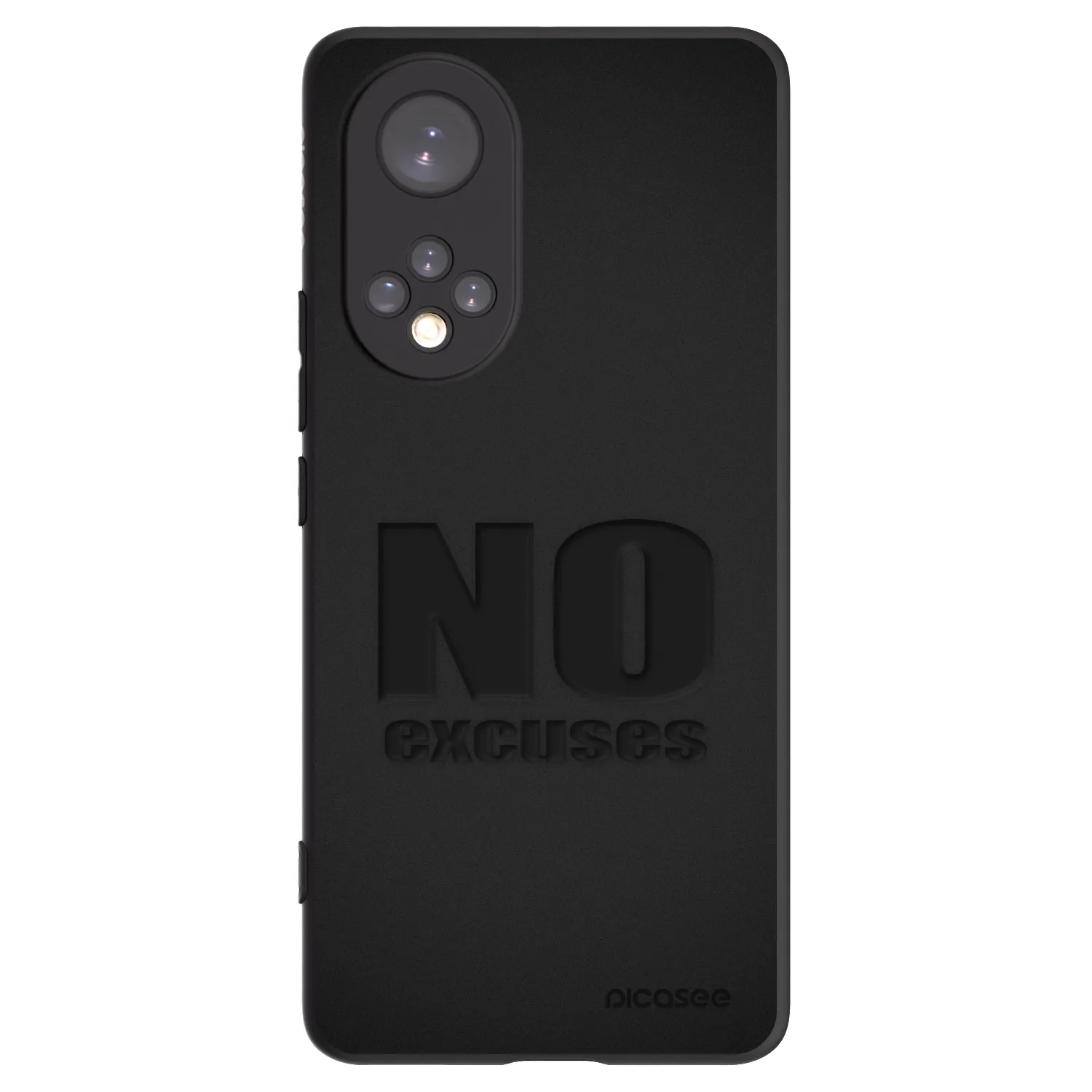 Picasee crna silikonska maskica za Honor 50 5G - No Excuses