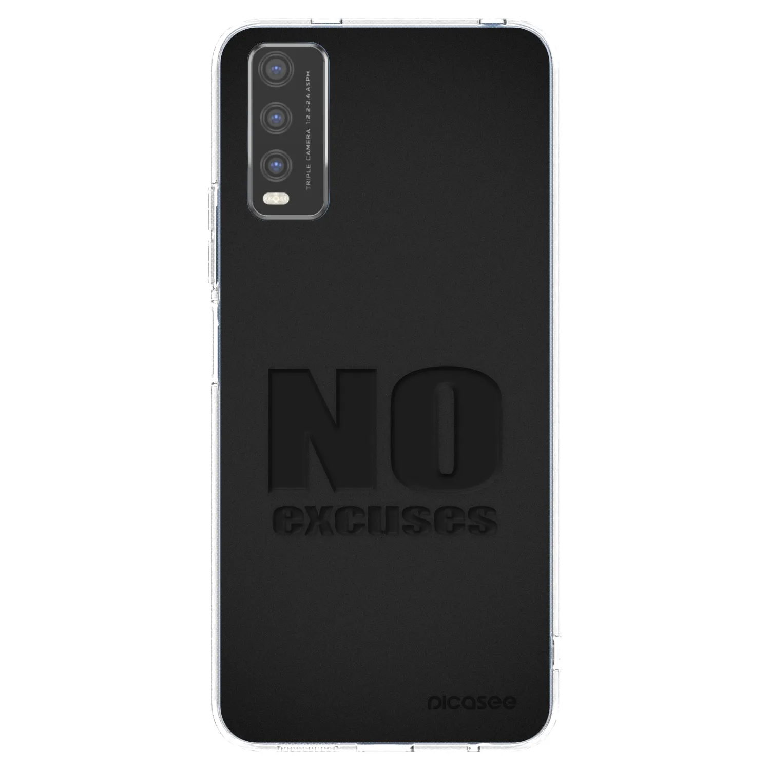 Picasee silikonska prozirna maskica za Vivo Y20s - No Excuses