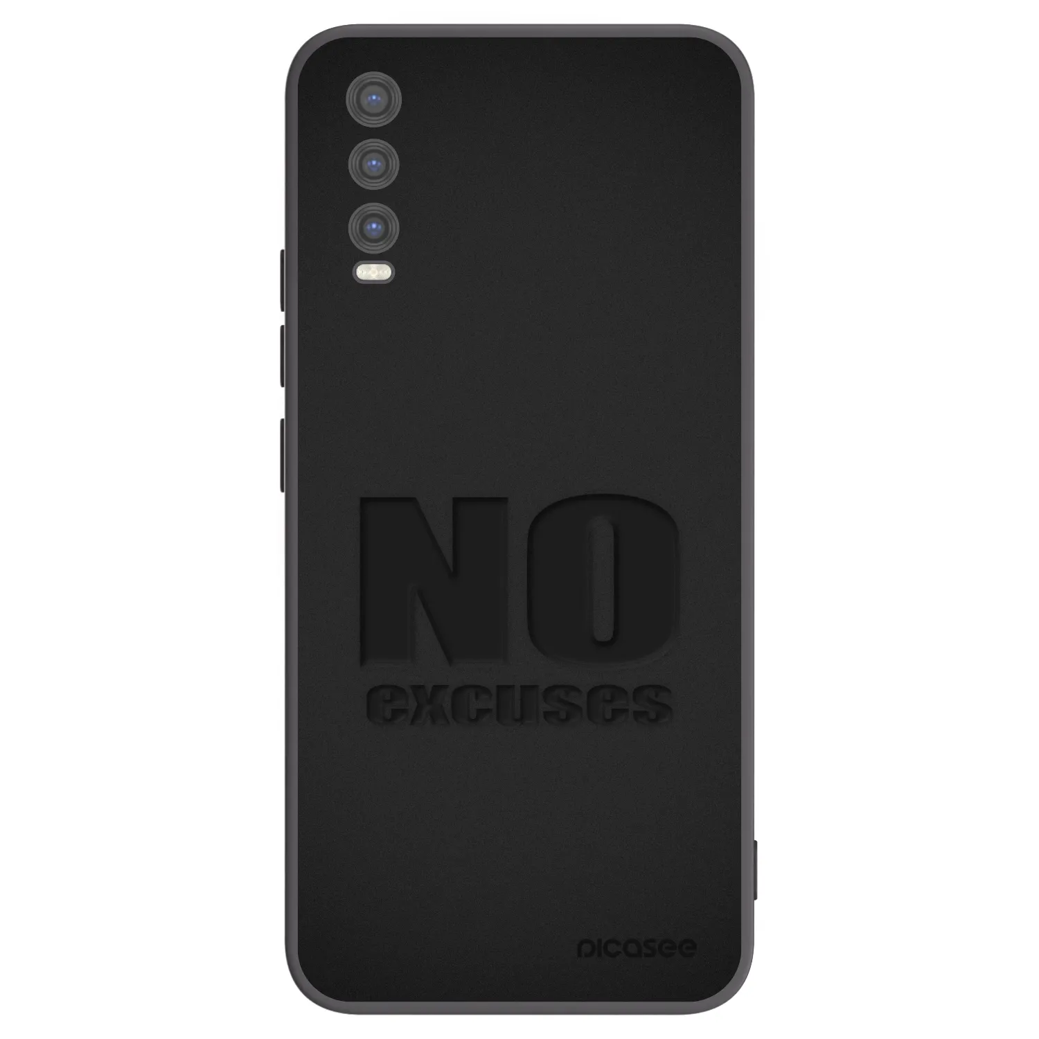 Picasee crna silikonska maskica za Vivo Y20s - No Excuses