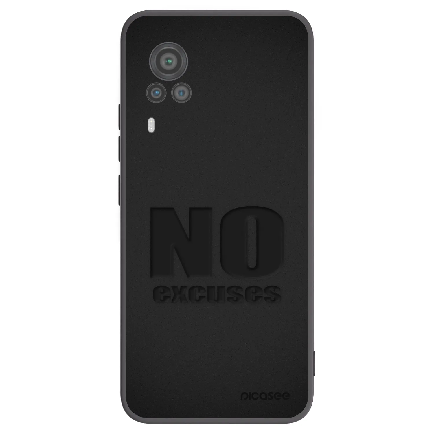 Picasee crna silikonska maskica za Vivo X60 Pro 5G - No Excuses
