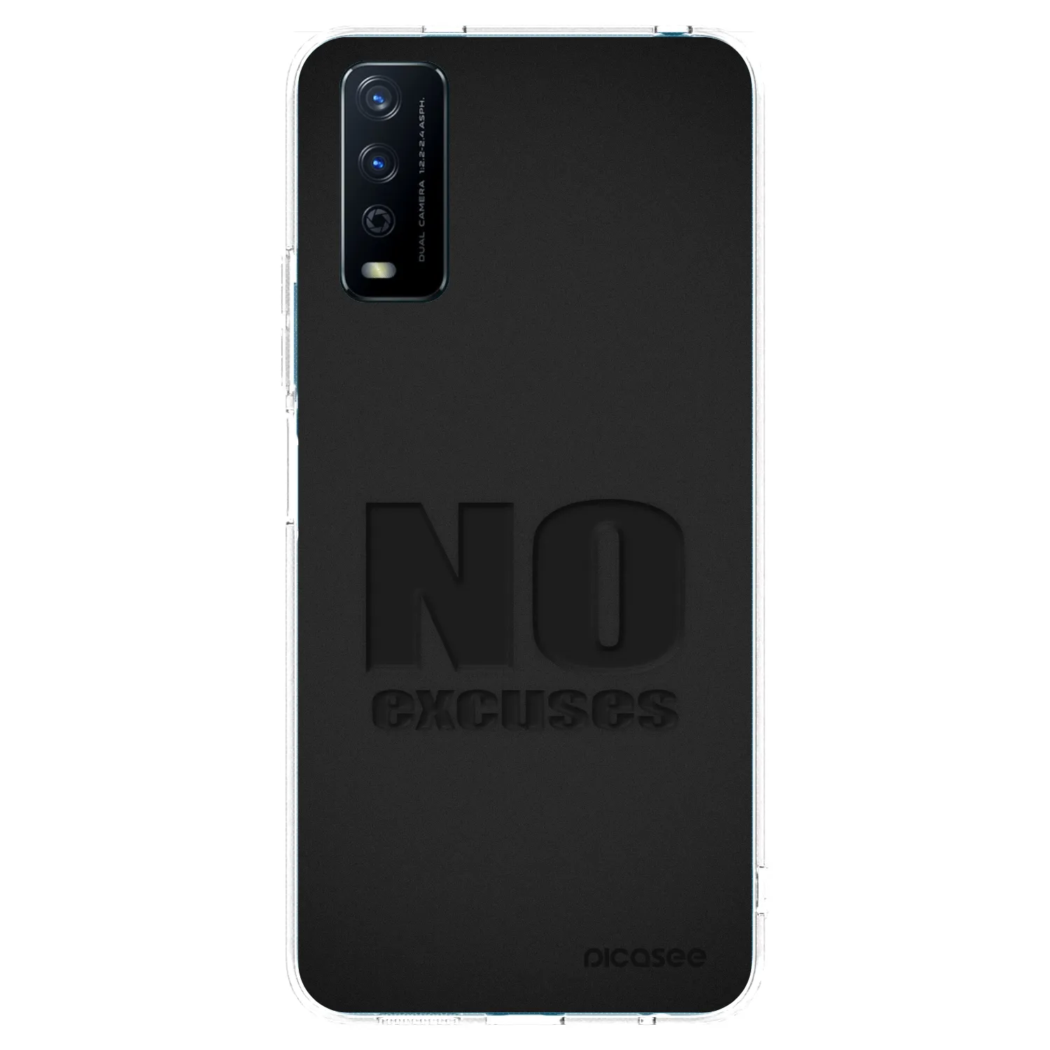 Picasee silikonska prozirna maskica za Vivo Y11s - No Excuses
