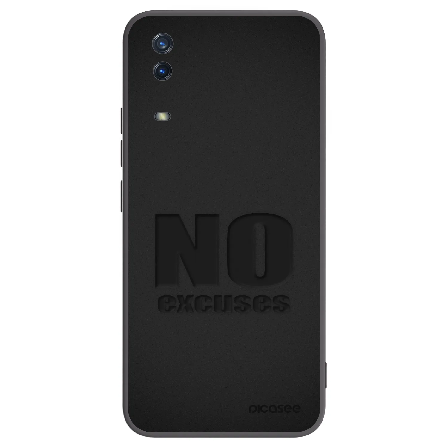 Picasee crna silikonska maskica za Vivo Y11s - No Excuses