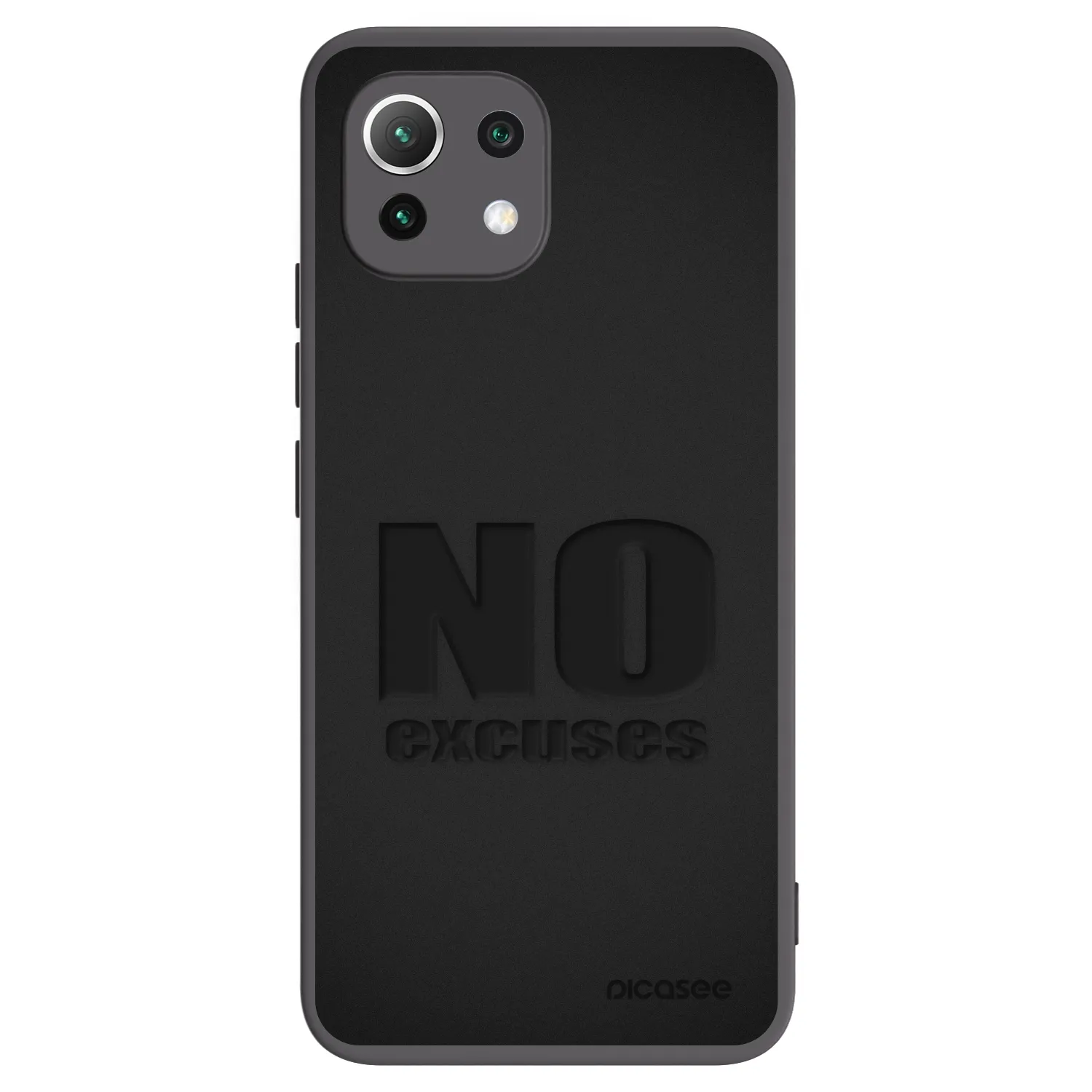 Picasee crna silikonska maskica za Xiaomi 11 Lite 5G NE - No Excuses