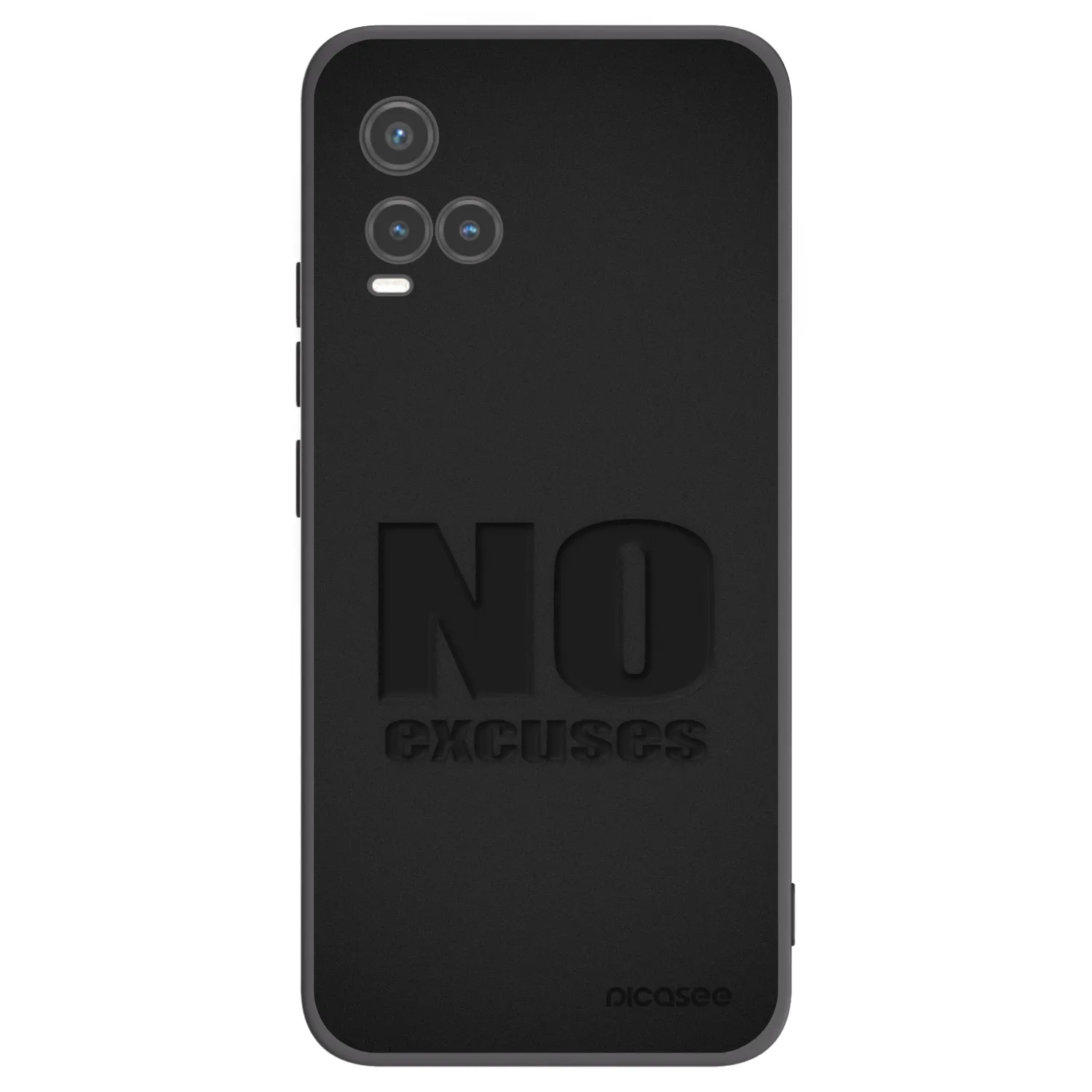 Picasee crna silikonska maskica za Vivo Y33s - No Excuses