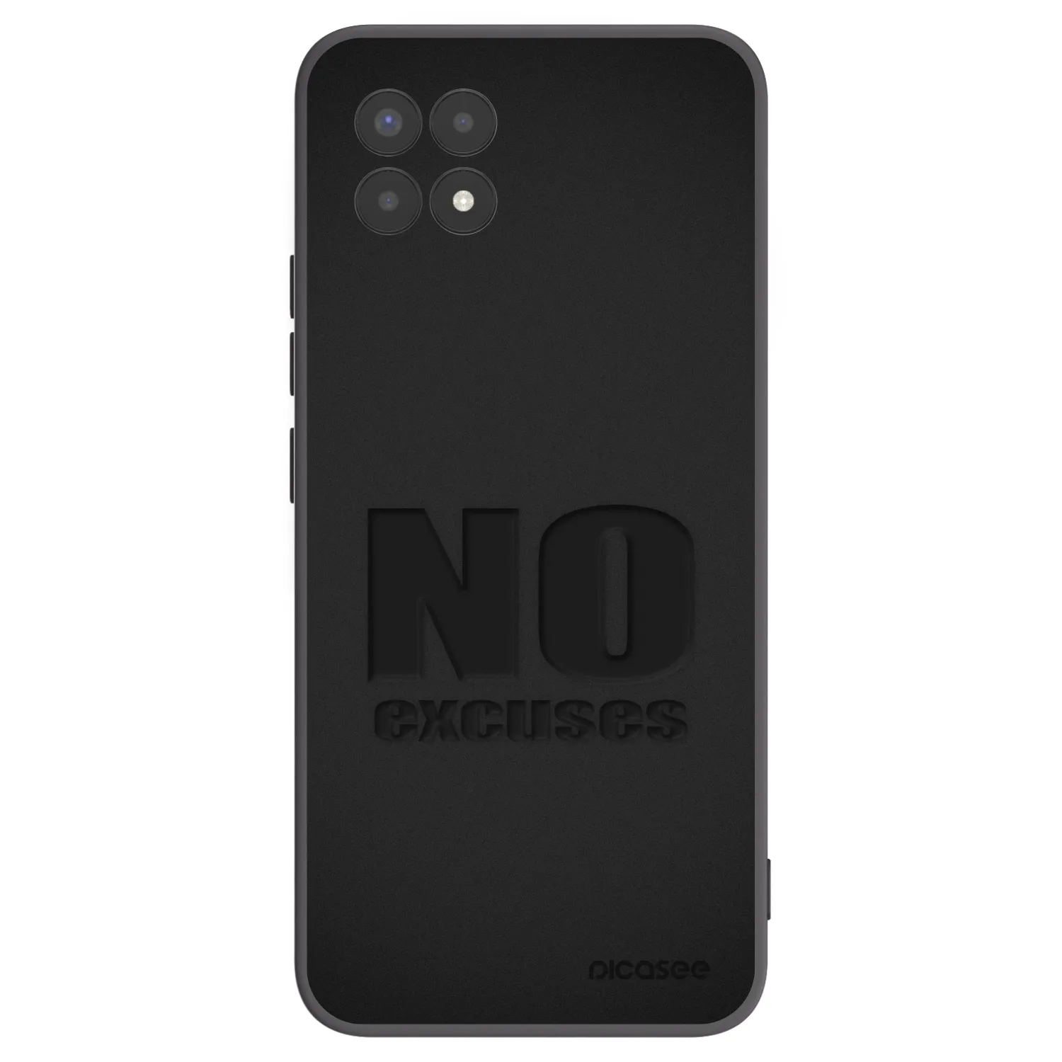 Picasee crna silikonska maskica za Realme 8i - No Excuses