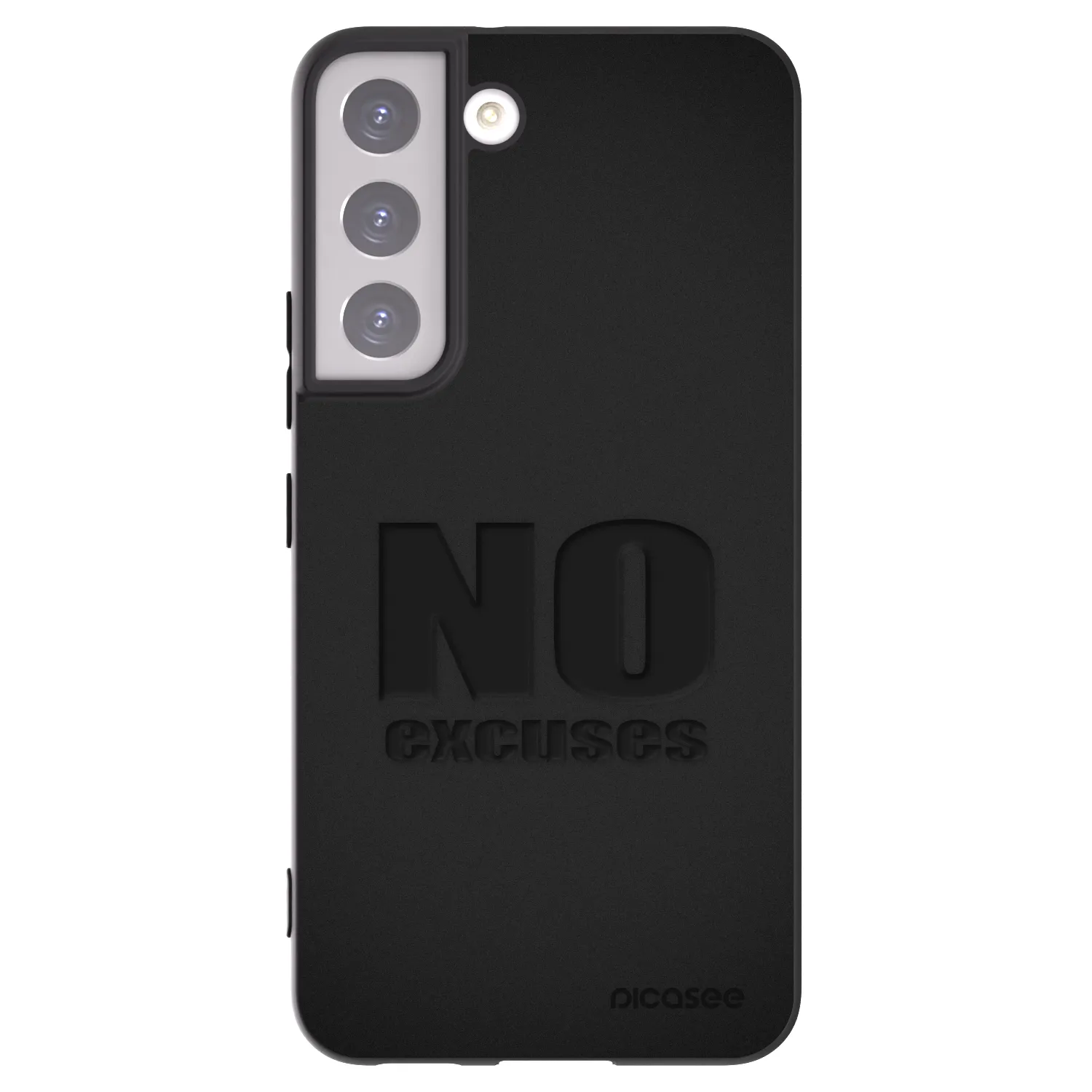 Picasee crna silikonska maskica za Samsung Galaxy S22 5G - No Excuses