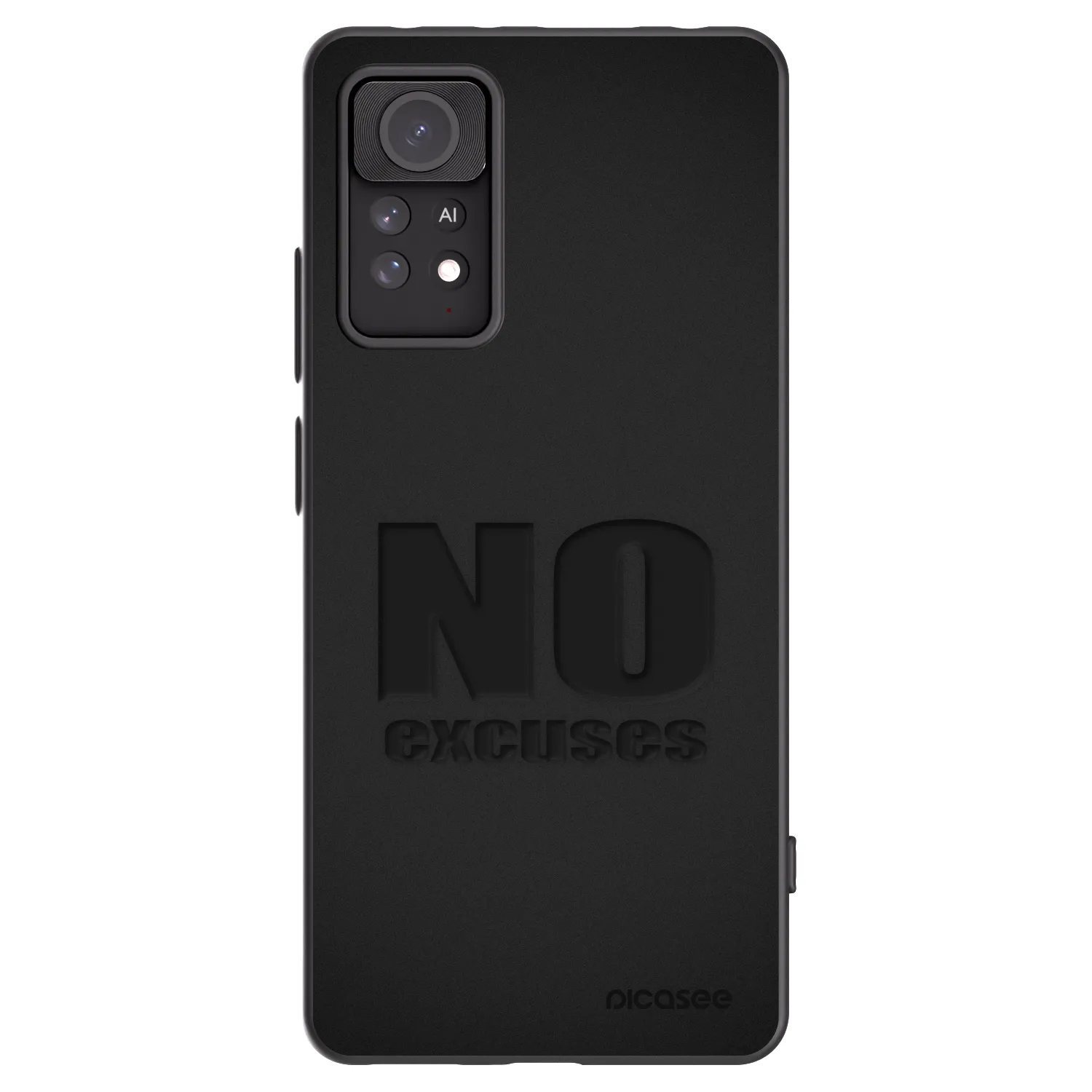 Picasee crna silikonska maskica za Xiaomi Redmi Note 11 Pro - No Excuses
