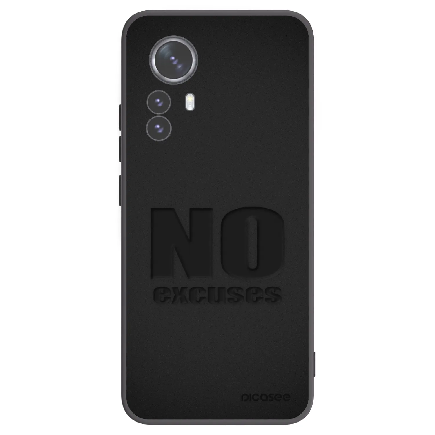 Picasee crna silikonska maskica za Xiaomi 12 Pro - No Excuses