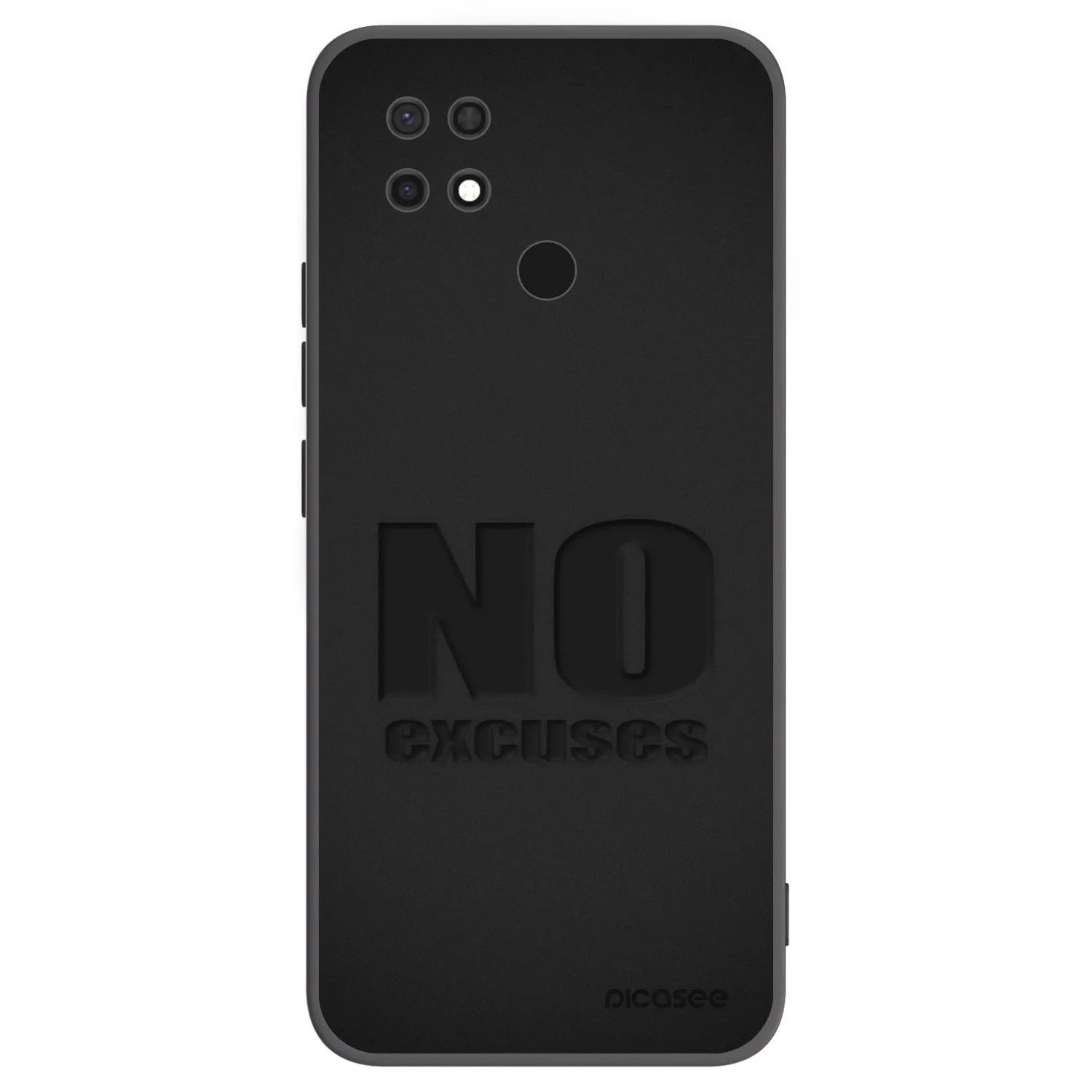 Picasee crna silikonska maskica za Xiaomi Redmi 10C - No Excuses