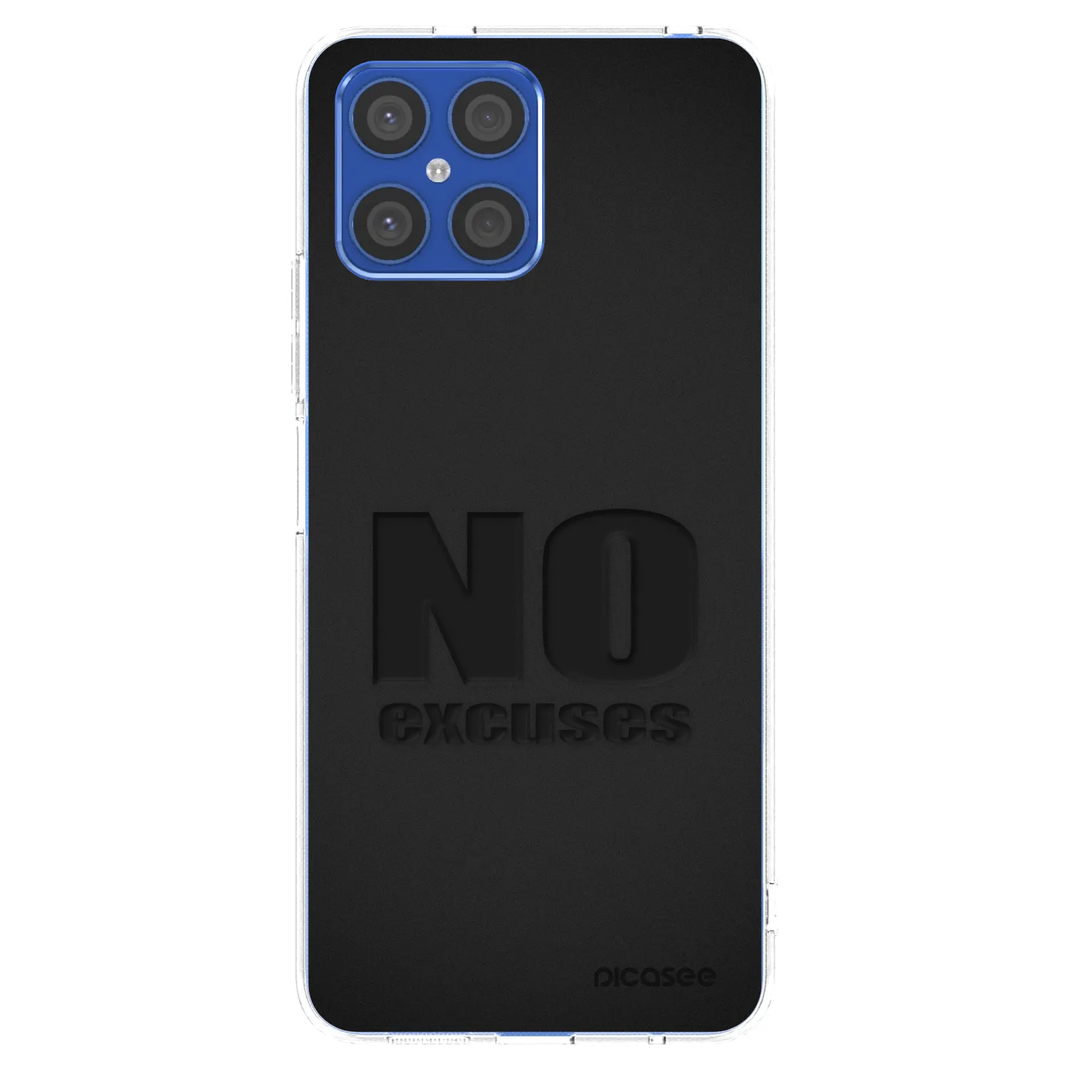 Picasee silikonska prozirna maskica za Honor X8 4G - No Excuses