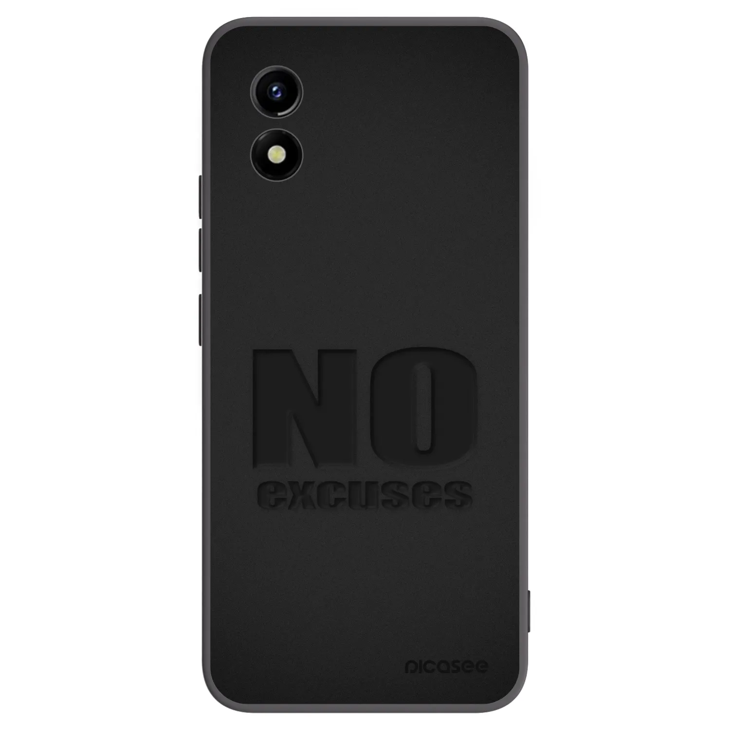 Picasee crna silikonska maskica za Vivo Y01 - No Excuses