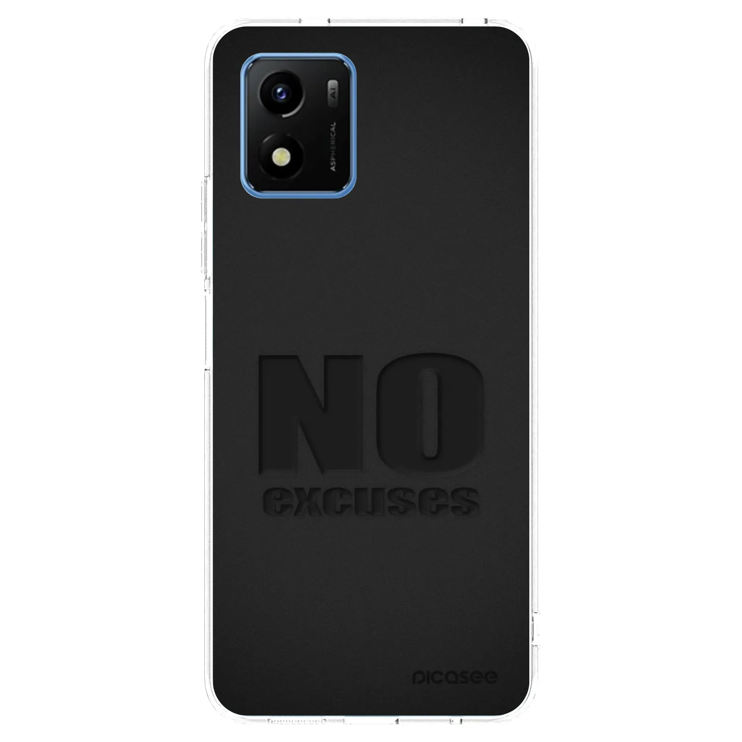 Picasee silikonska prozirna maskica za Vivo Y01 - No Excuses