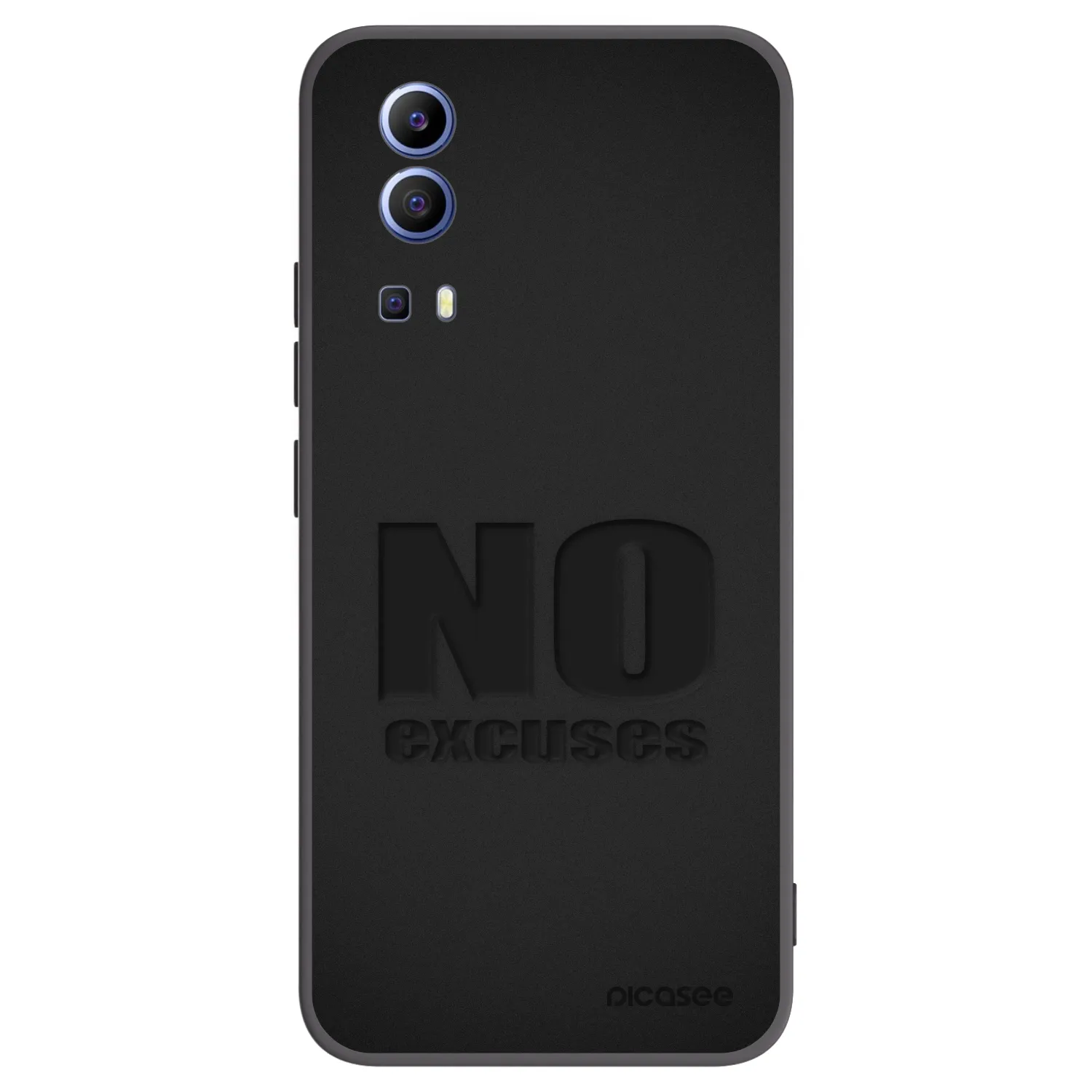 Picasee crna silikonska maskica za Vivo Y52 5G - No Excuses