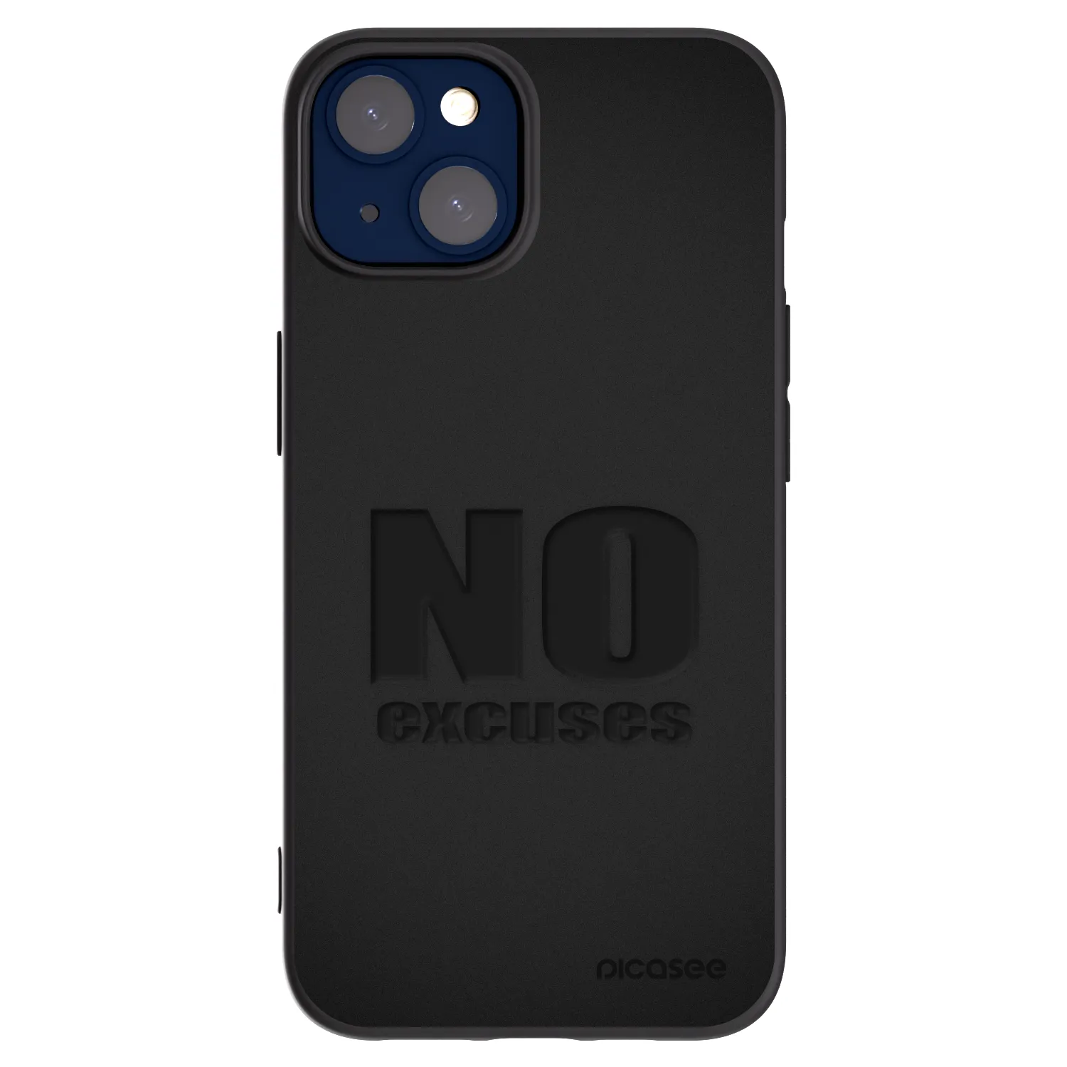 Picasee crna silikonska maskica za Apple iPhone 14 - No Excuses