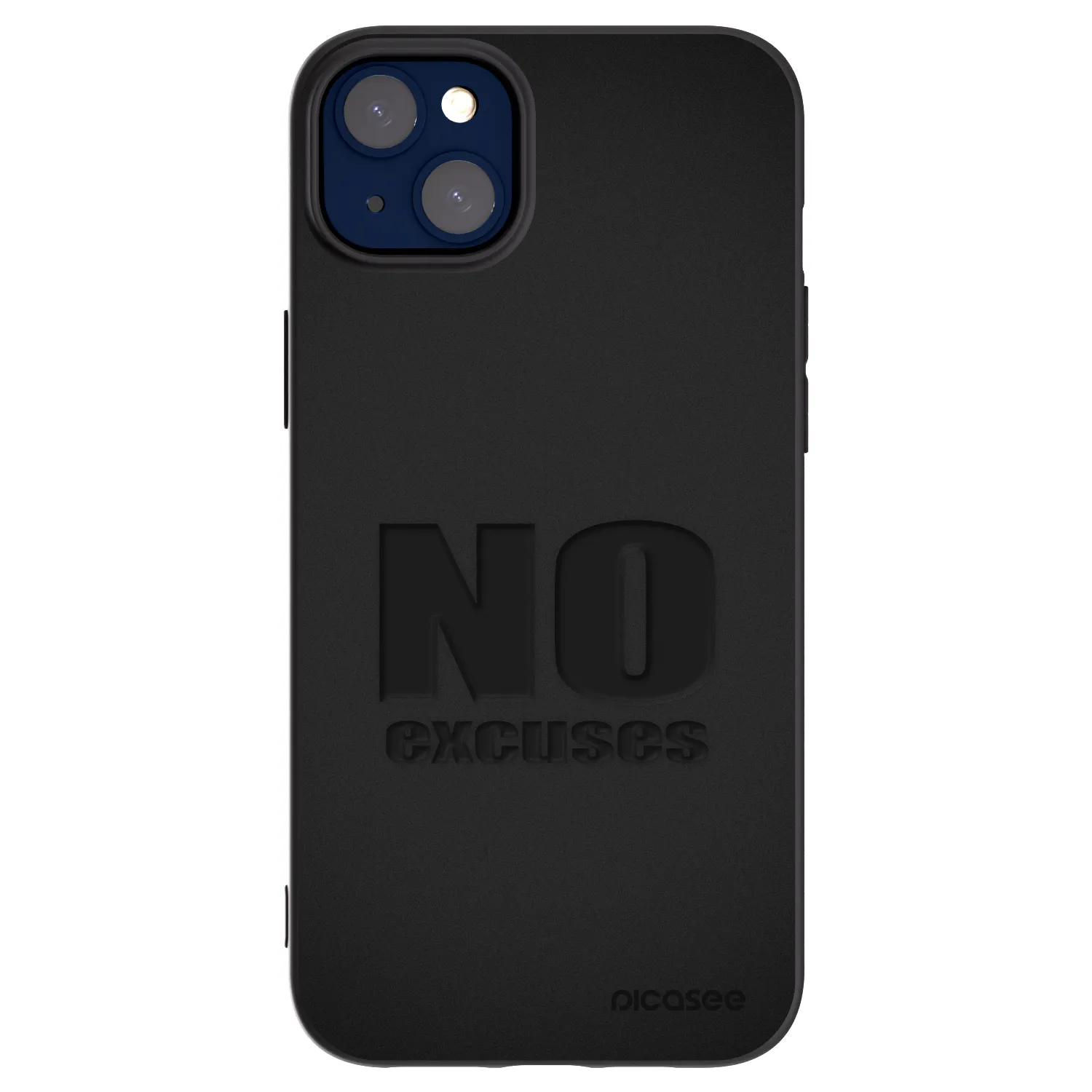 Picasee crna silikonska maskica za Apple iPhone 14 Plus - No Excuses