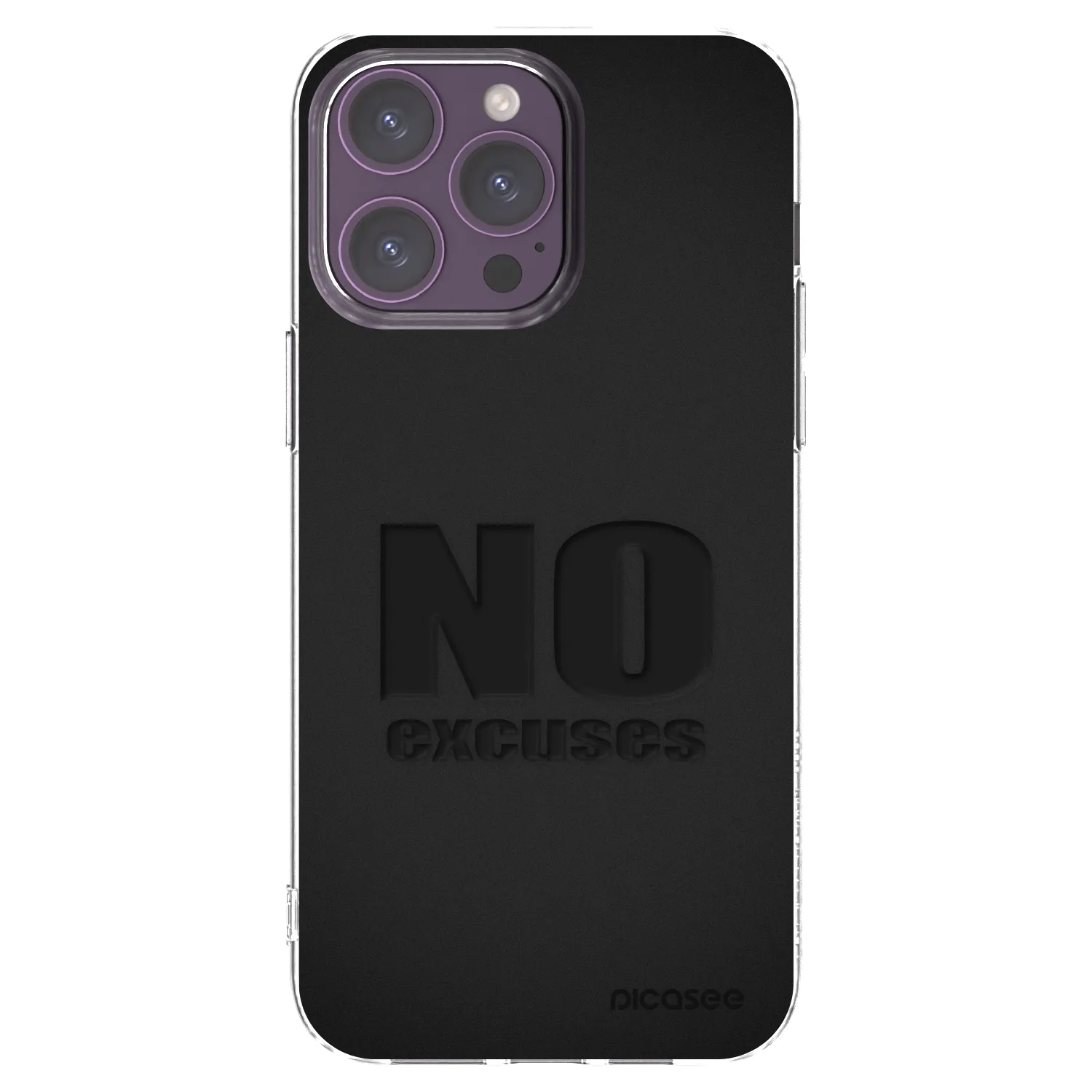Picasee silikonska prozirna maskica za Apple iPhone 14 Pro Max - No Excuses