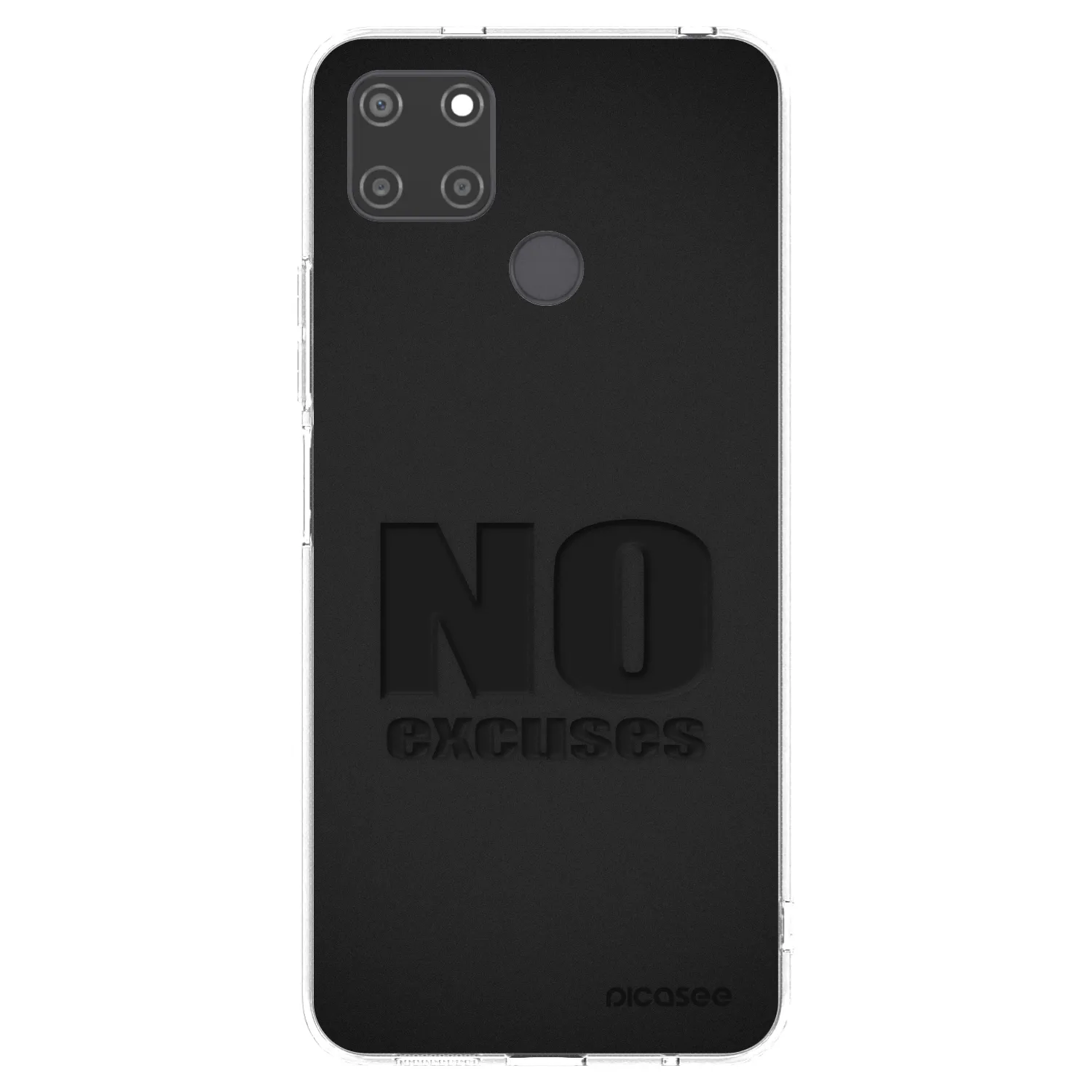 Picasee silikonska prozirna maskica za Realme C21Y - No Excuses