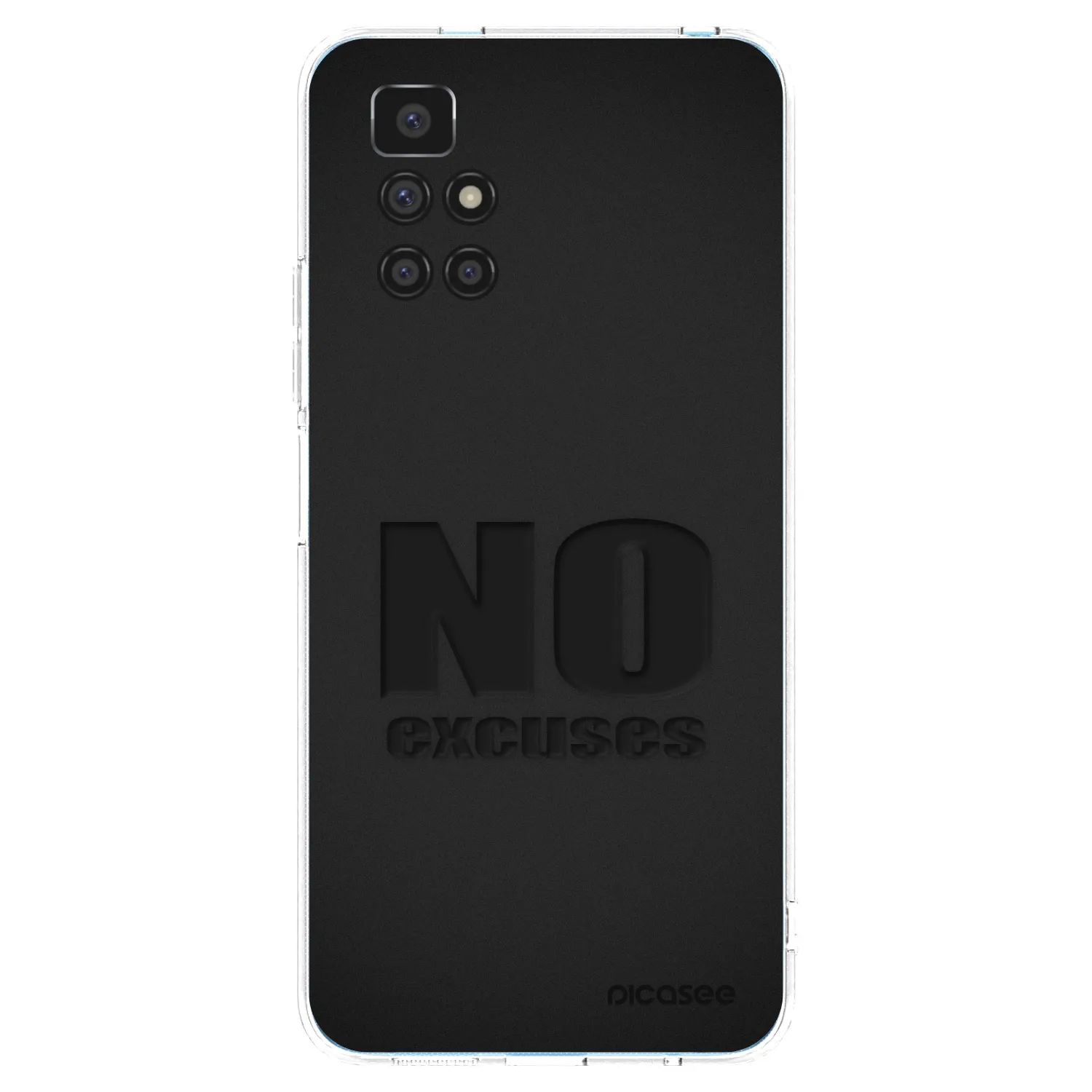Picasee silikonska prozirna maskica za Xiaomi Redmi 10 (2022) - No Excuses